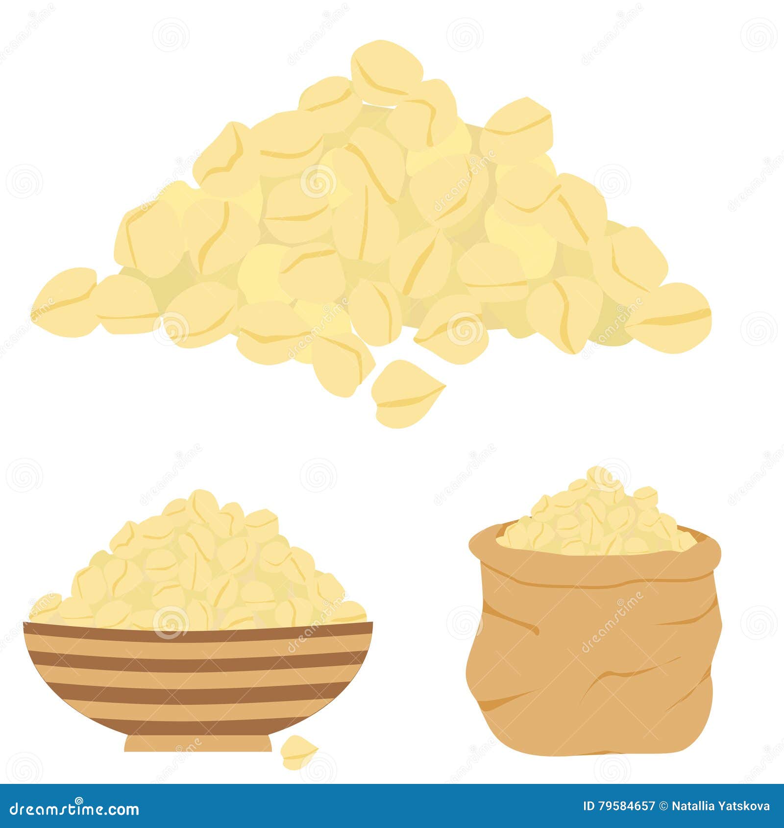 Garbanzo ilustración del vector. Ilustración de pila 79584657