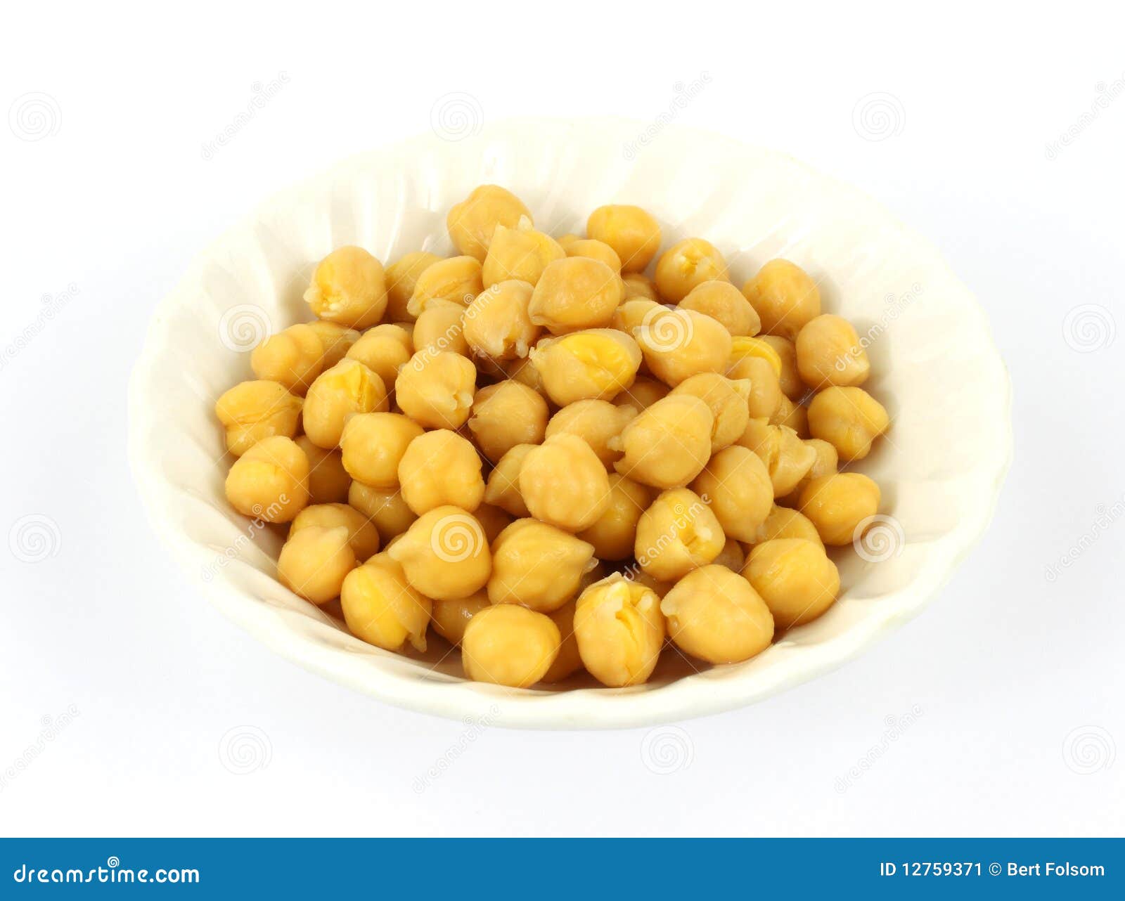Garbanzo beans in bowl stock image. Image of salad, tasty 12759371