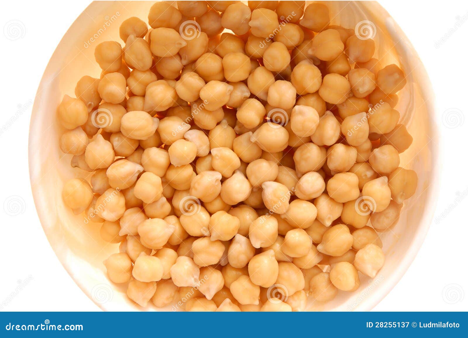 Garbanzo hervido. imagen de archivo. Imagen de aislado 28255137