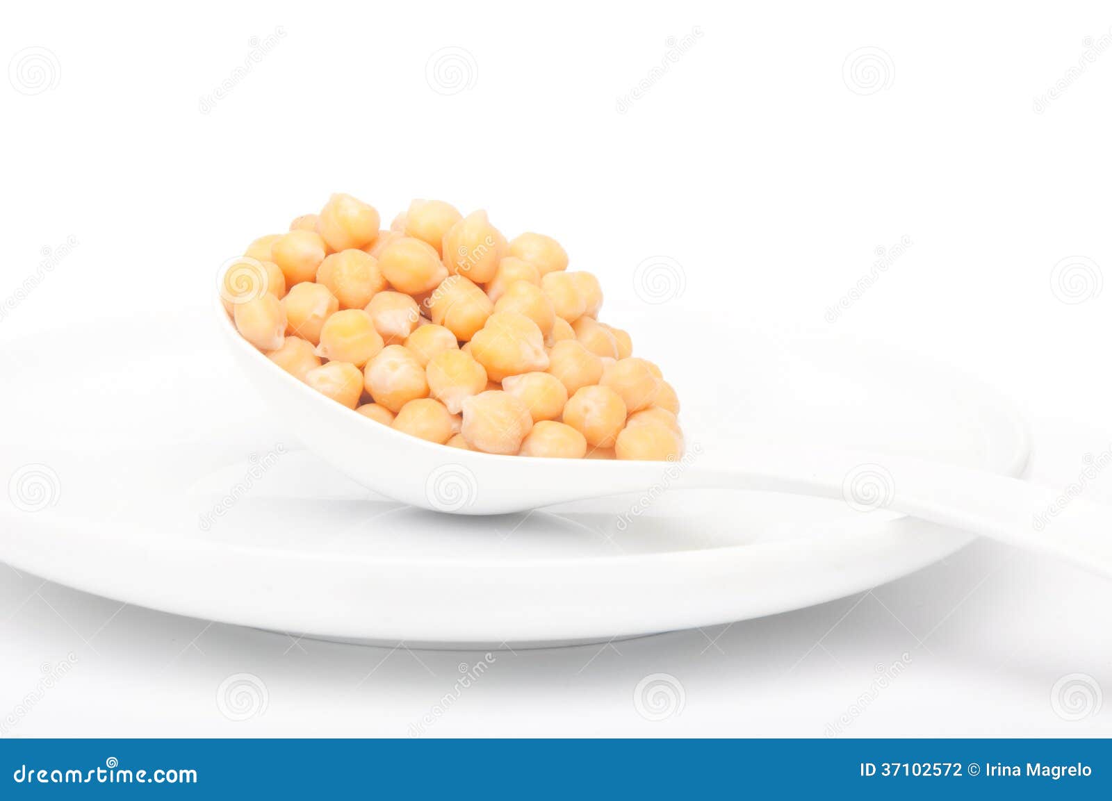 Garbanzos hervidos foto de archivo. Imagen de cocinado 37102572