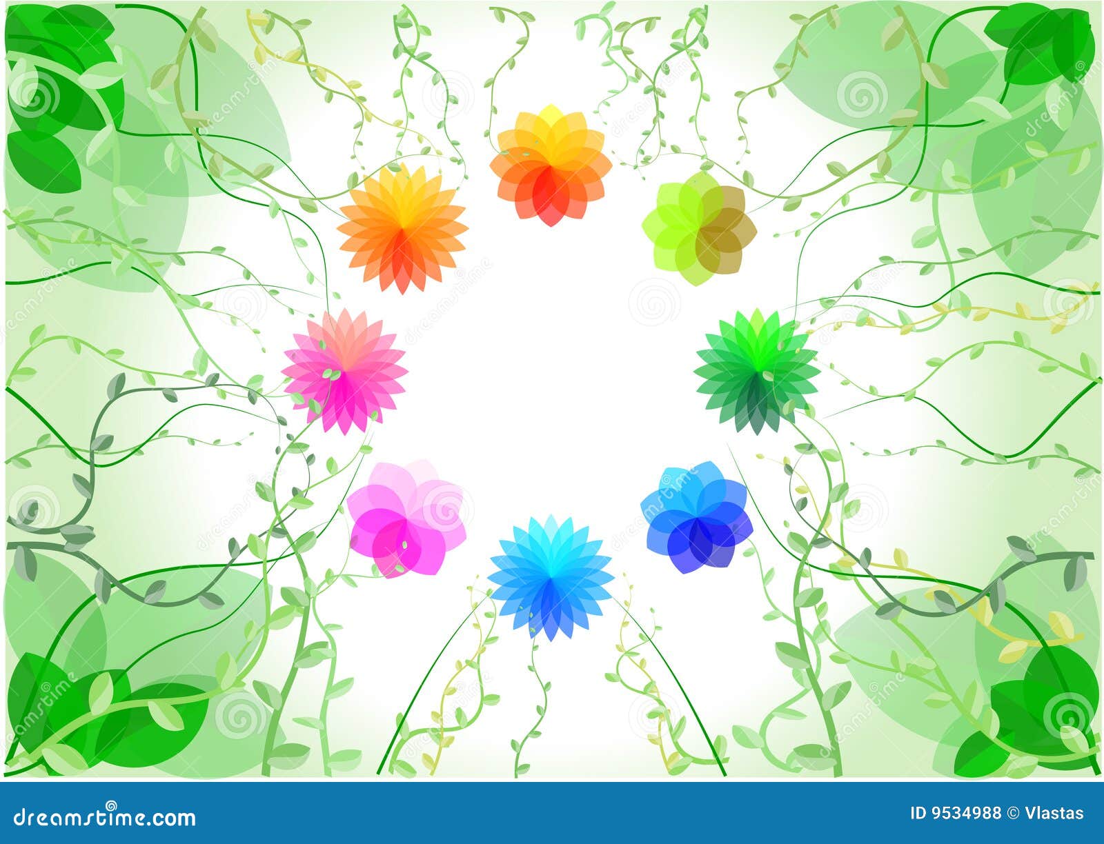 Garden stock vector. Illustration of beautiful, abstract - 9534988