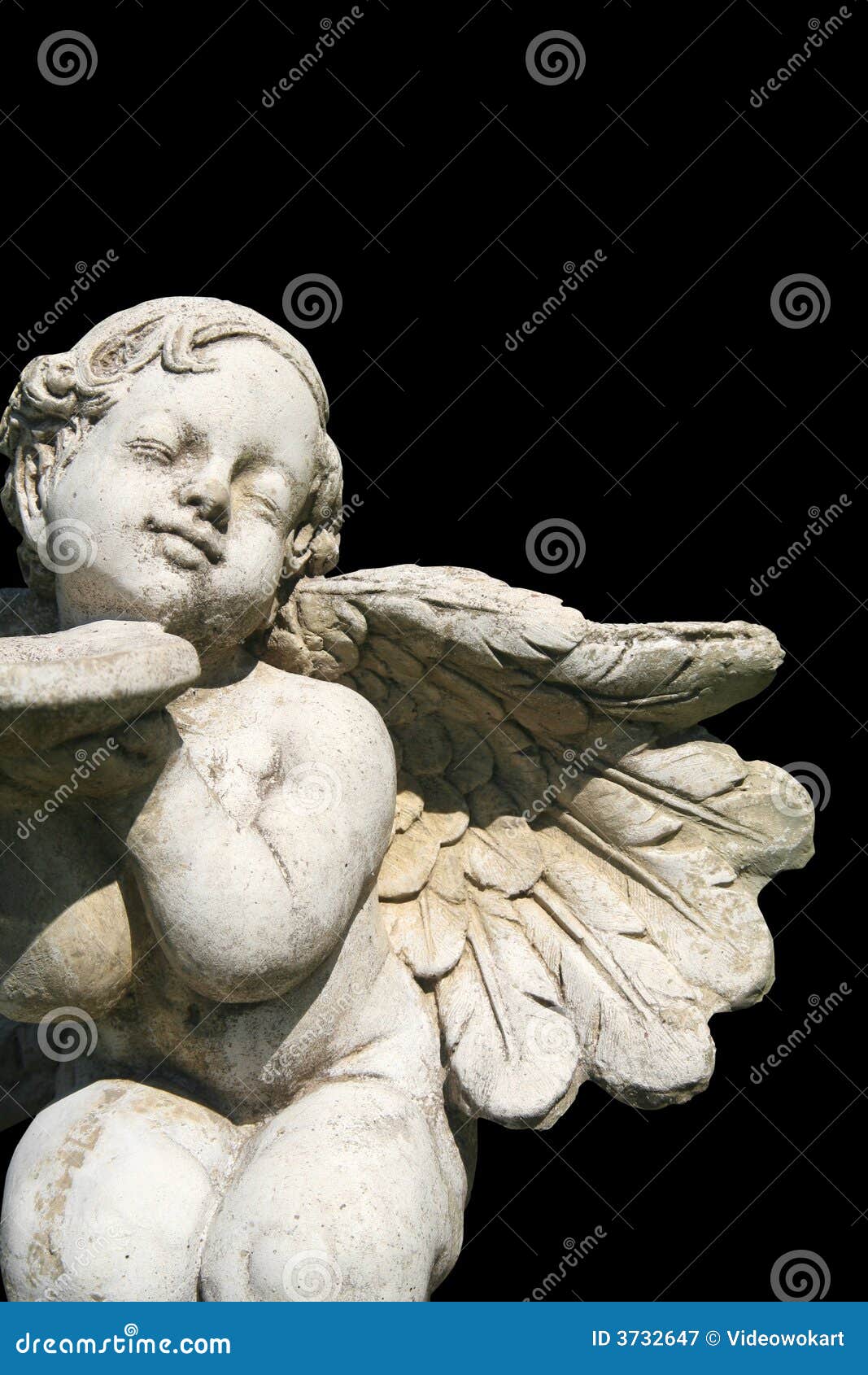 Garden angel statue stock image. Image of guardian, concept 3732647