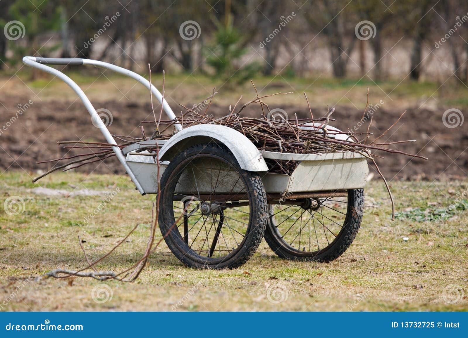 Garden barrow stock image. Image of agriculture, carry 13732725