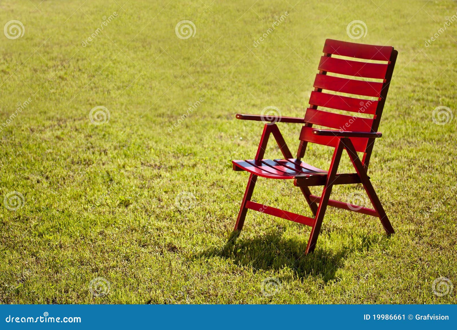 Garden chair on grass stock image. Image of wooden, furniture 19986661