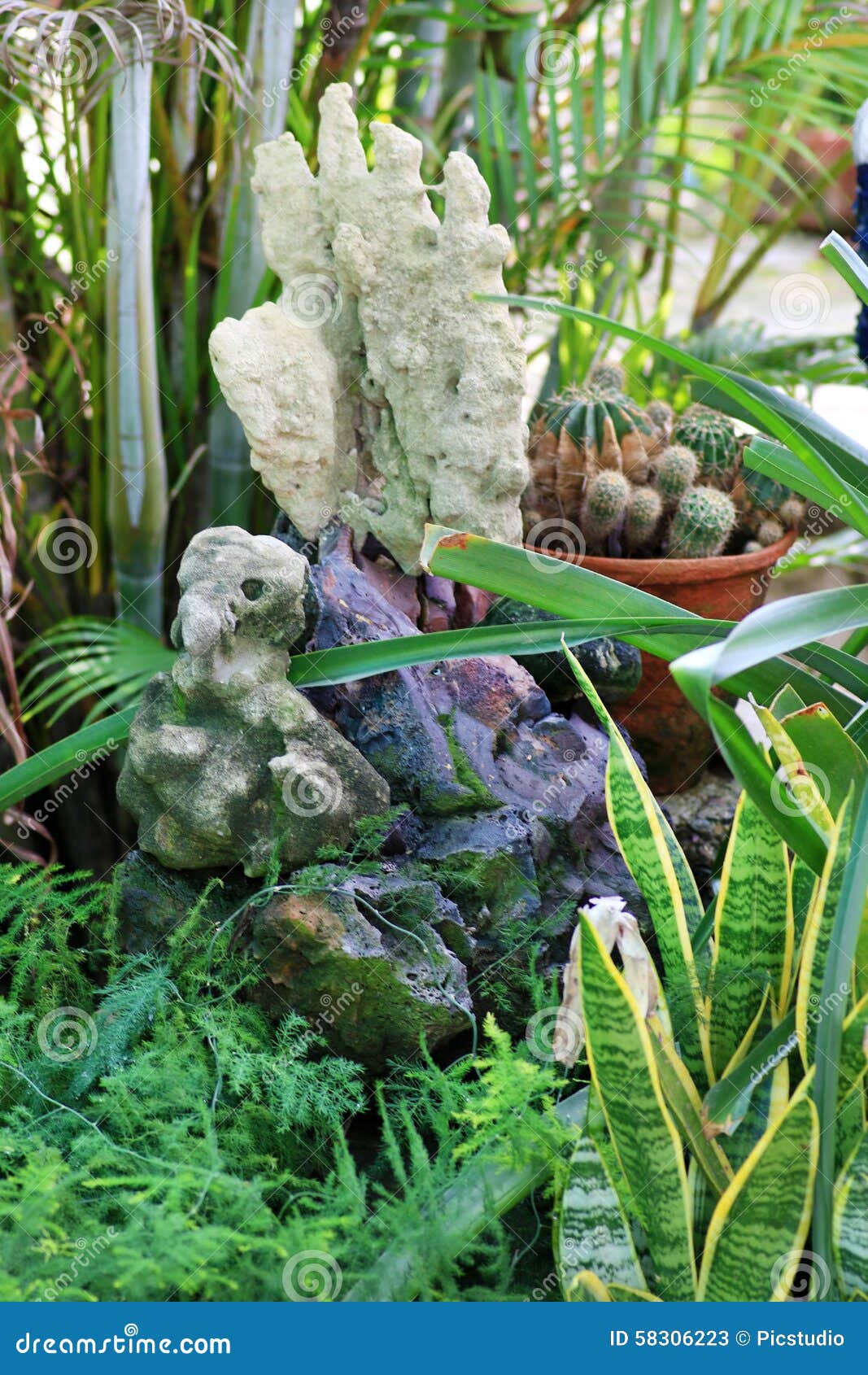 Garden corner stock image. Image of garden, greenery - 58306223