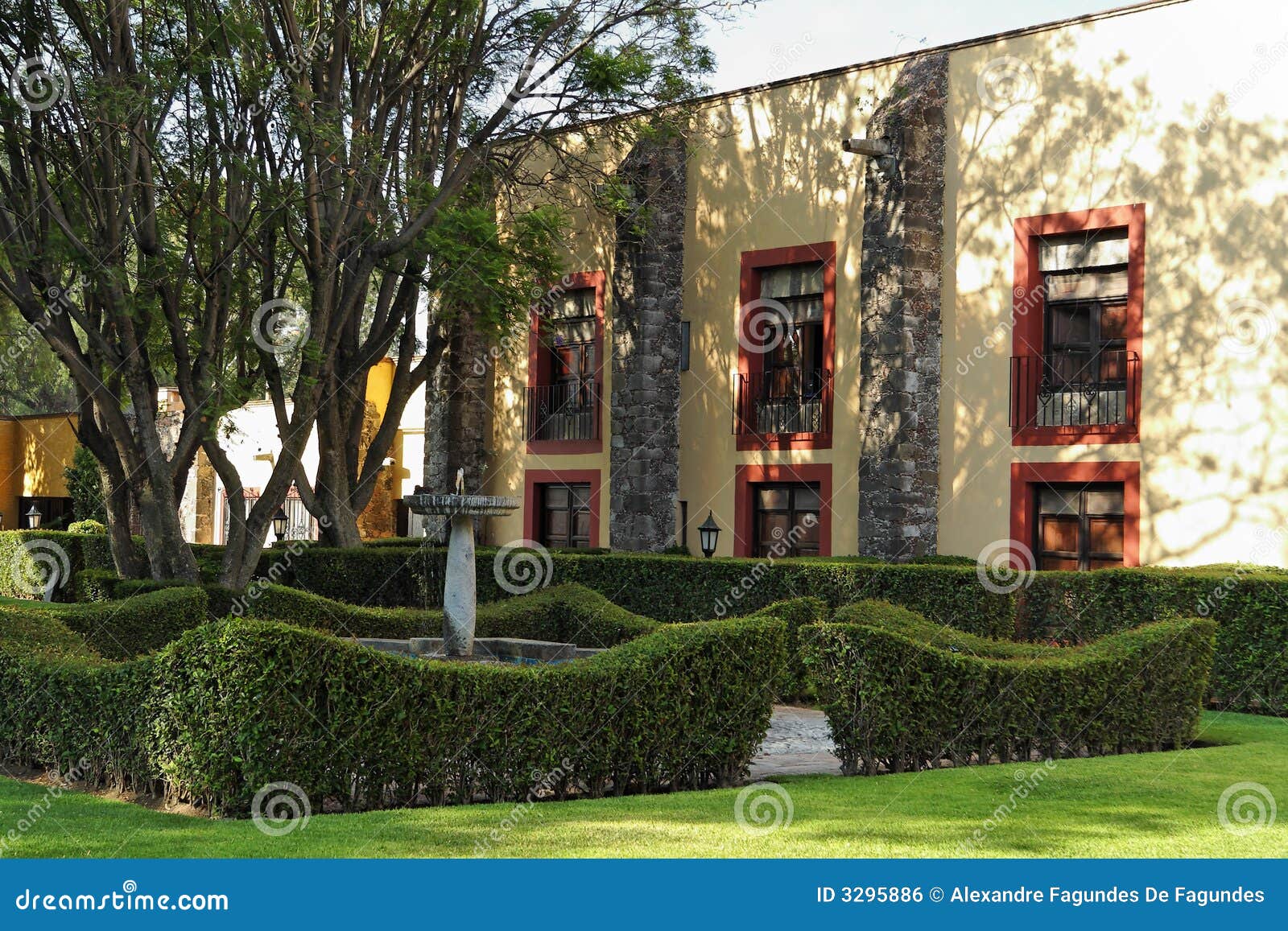 Garden in Cuernavaca Morelos Stock Photo Image of yellow, mexico 3295886