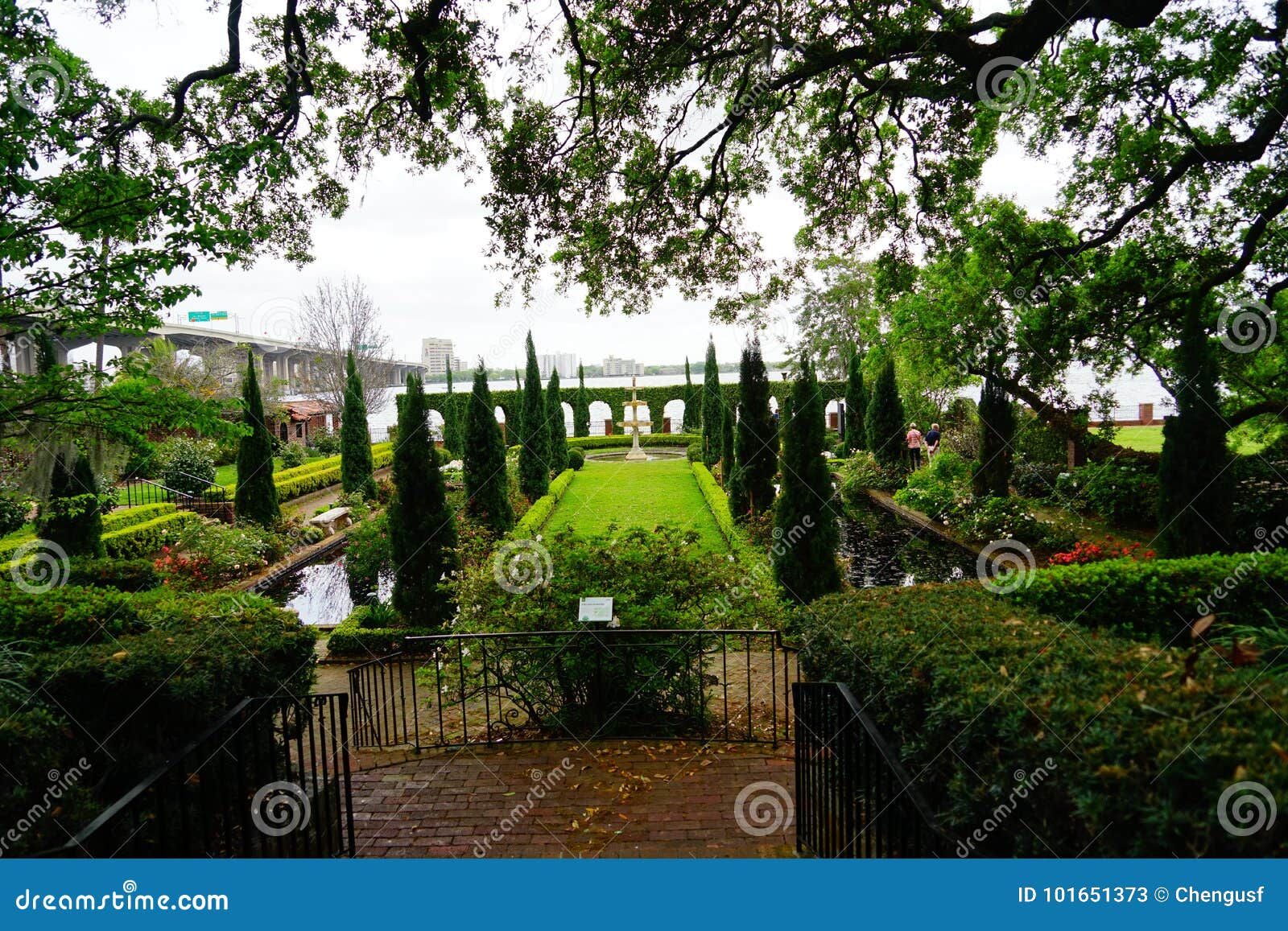 Garden Of Museum In Jacksonville Florida Stock Image Image Of