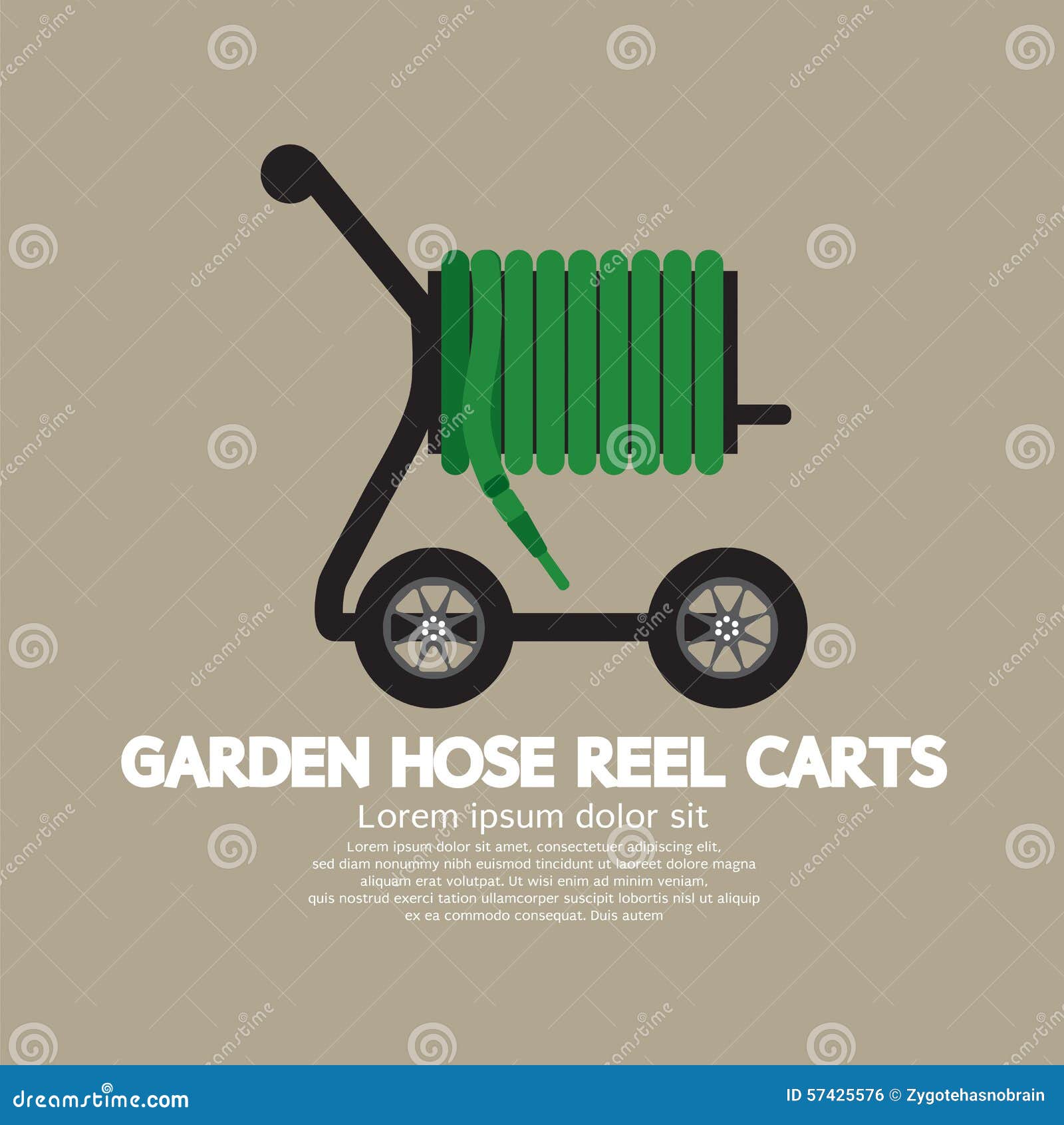 Garden Hose Reel Stock Illustrations – 218 Garden Hose Reel Stock
