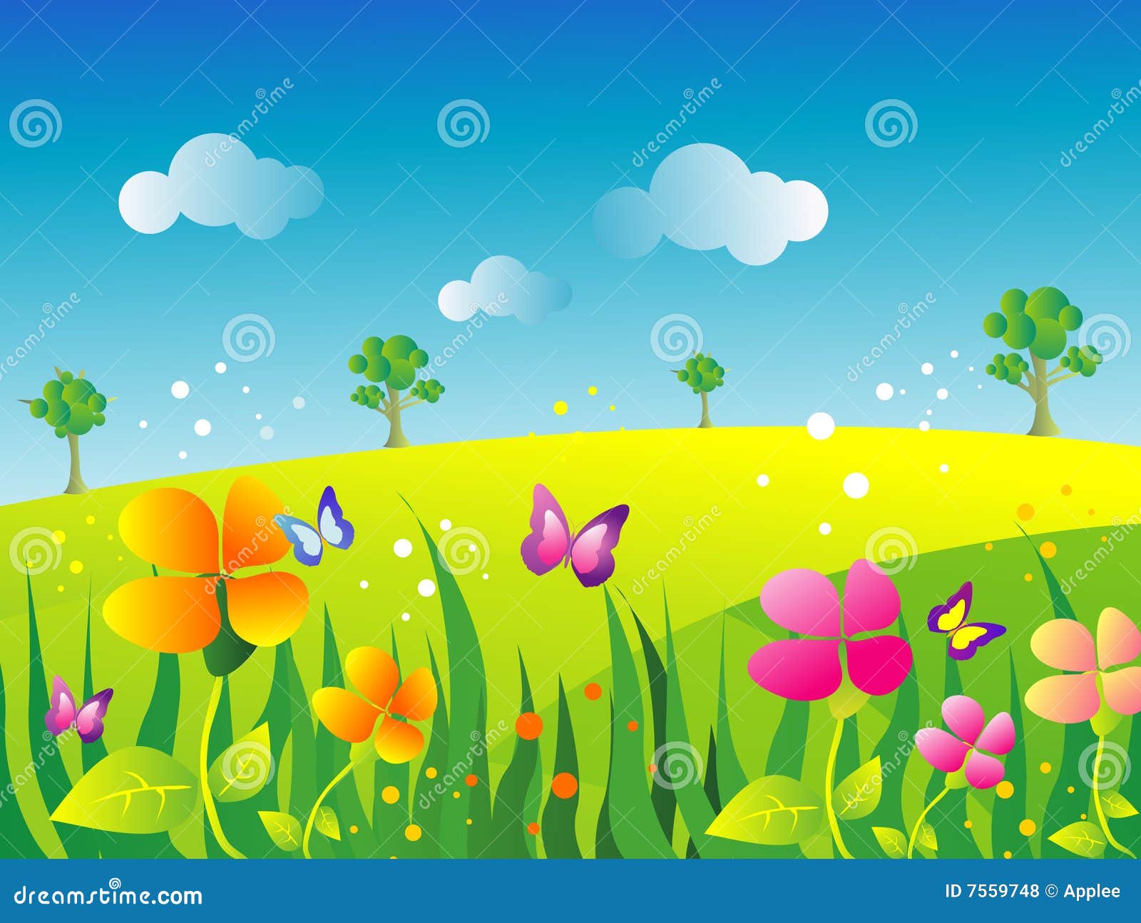 clipart of a beautiful garden - photo #6