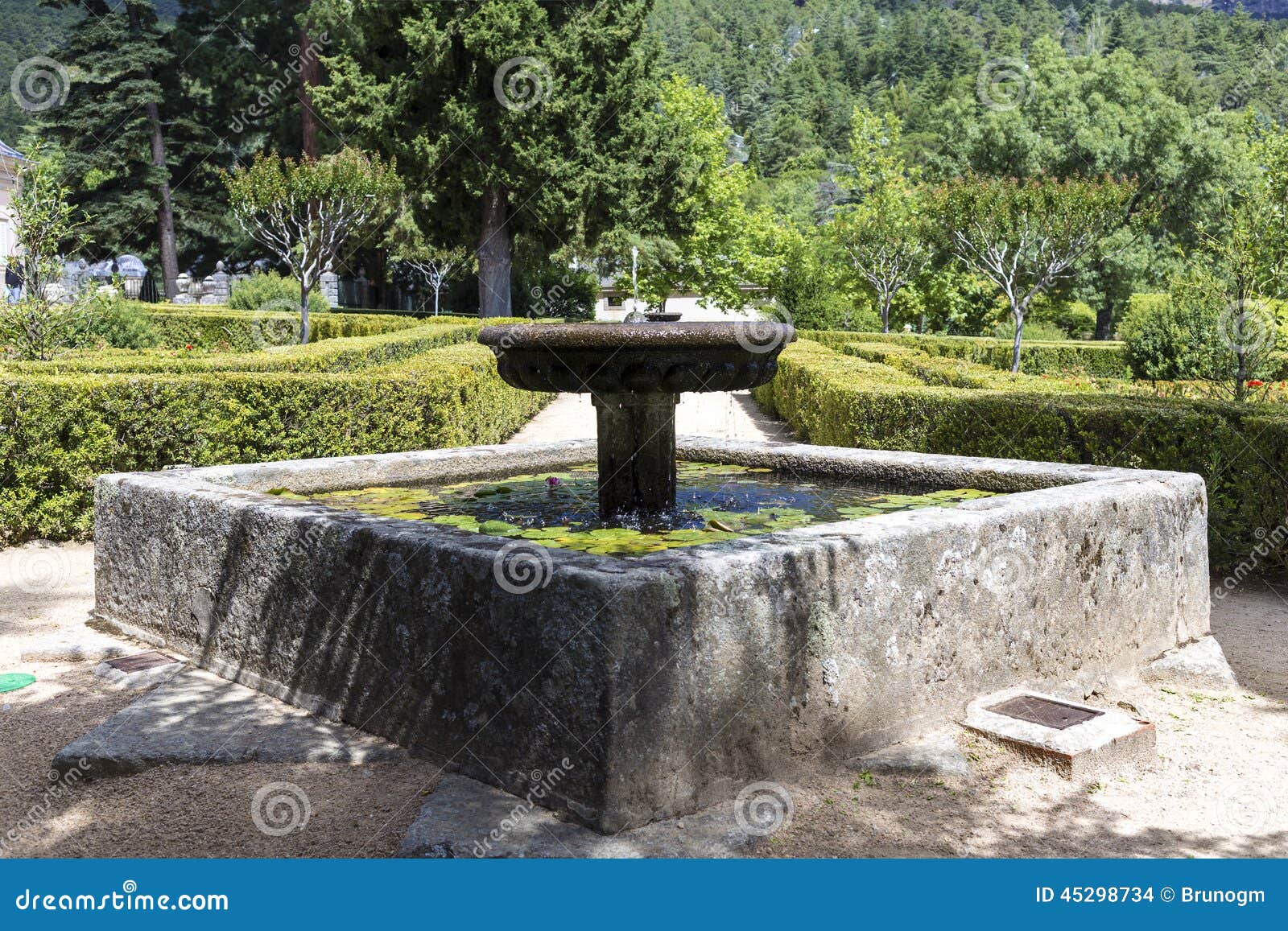 Garden of the Infanta. stock photo. Image of font, design 45298734