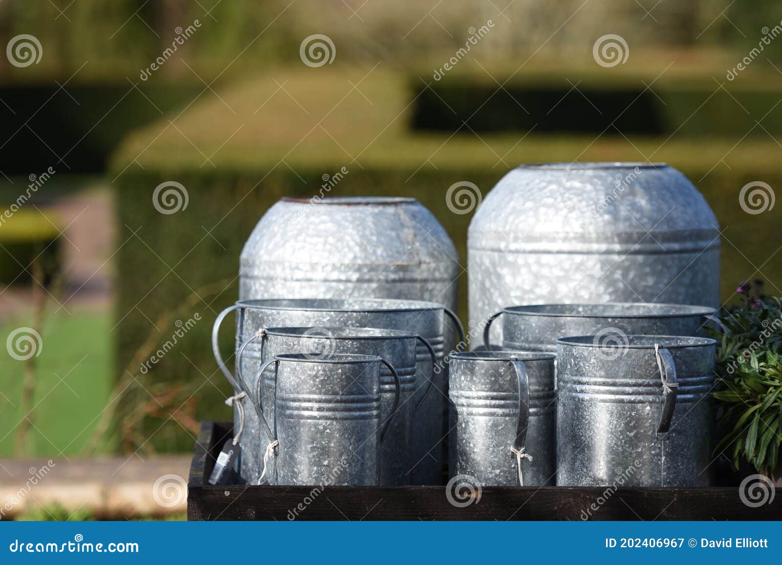 Garden Ironmongery on Display for Sale Stock Image Image of