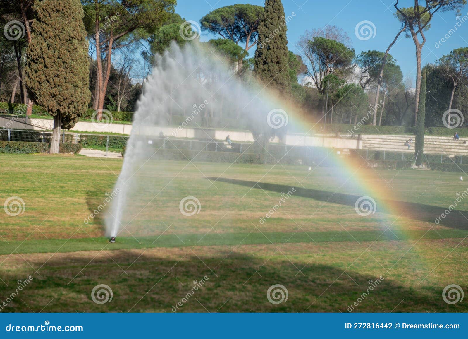 Garden irrigation jet stock photo. Image of splash, colours 272816442