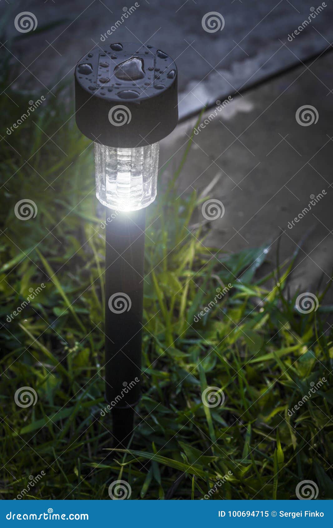 LED garden light stock image. Image of lantern, material - 100694715