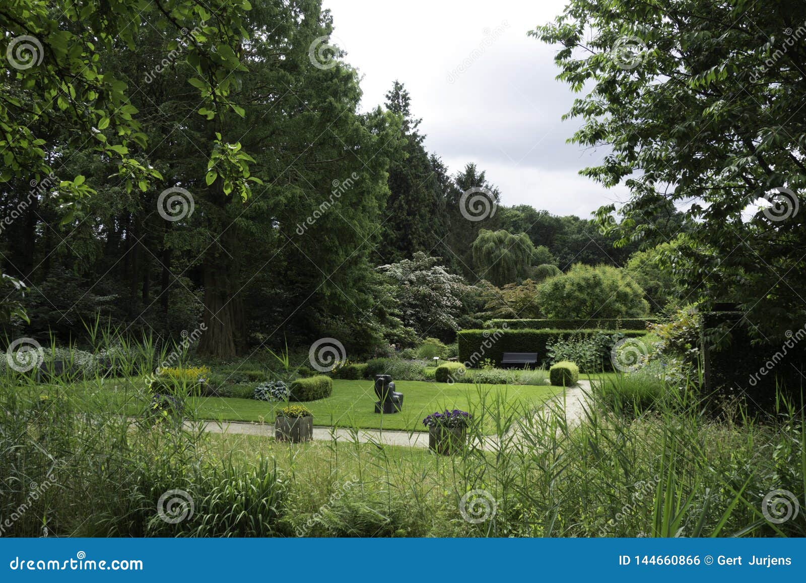 Garden Of Mien Ruys In Dedemsvaart Stock Photo Image Of City