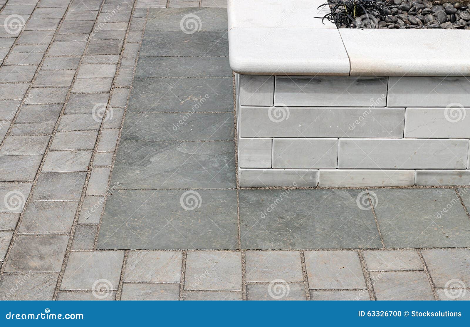Garden Paving Example Stock Photo Image Of Outdoor Material