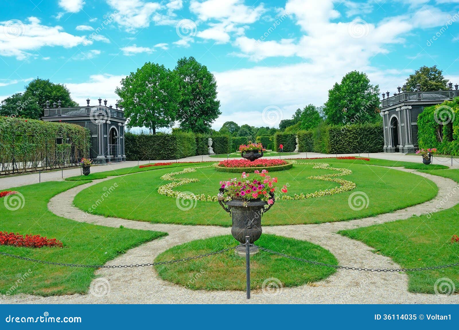 Garden of Schonbrunn Palace Editorial Image - Image of outdoor