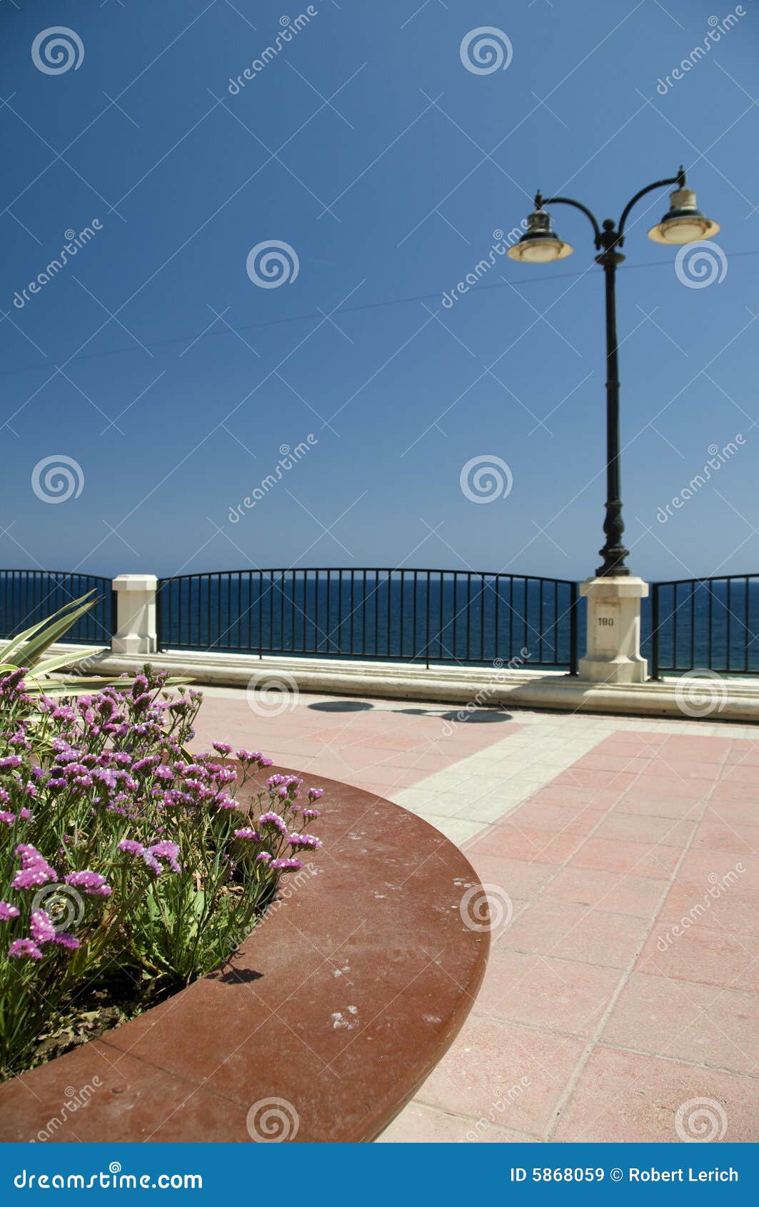 Garden Seaside Boulevard Sliema Malta Stock Image Image of malta