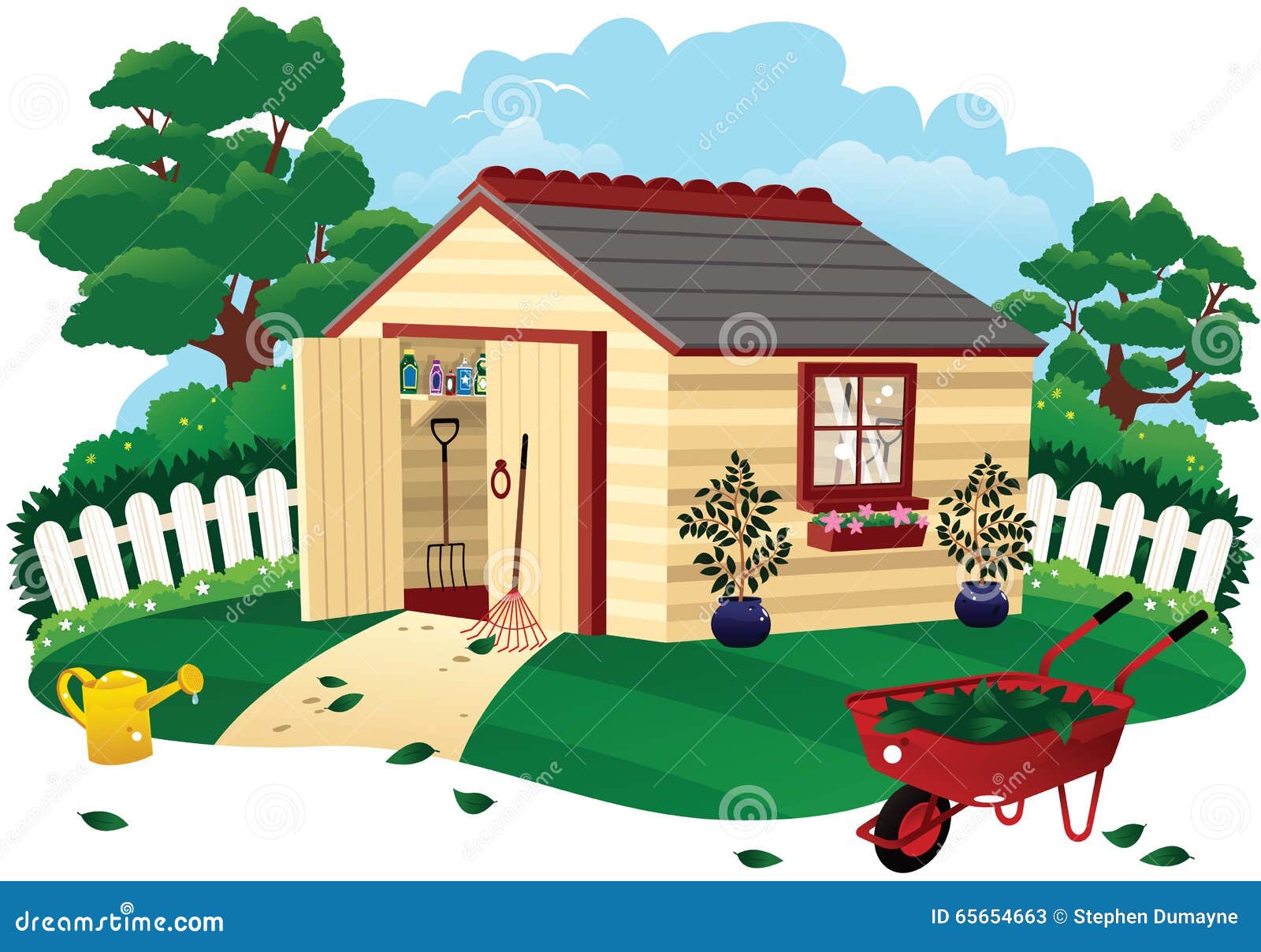 Shed Cartoons, Illustrations &amp; Vector Stock Images - 5029 