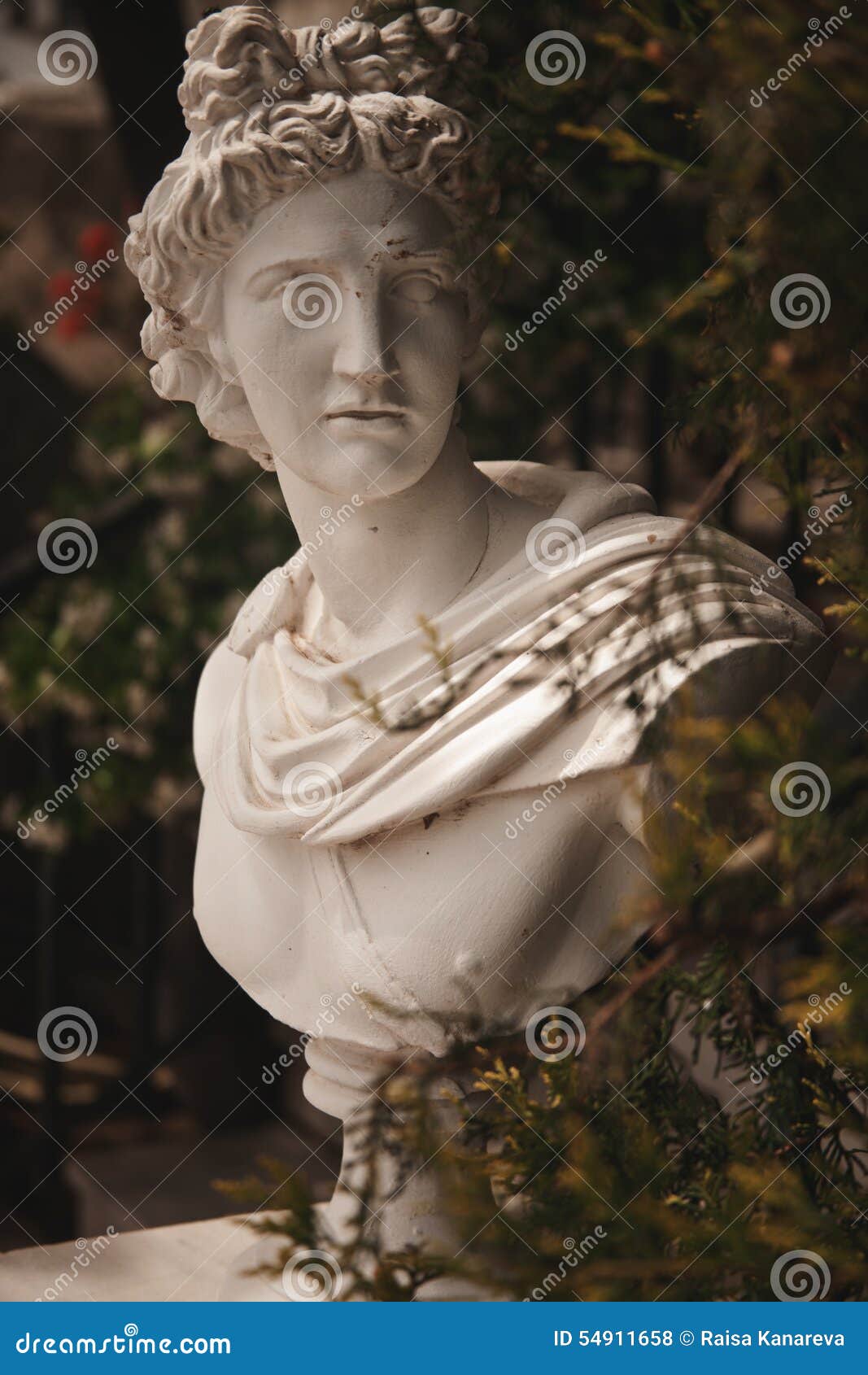 Garden statue in greece stock photo. Image of greek, girl 54911658