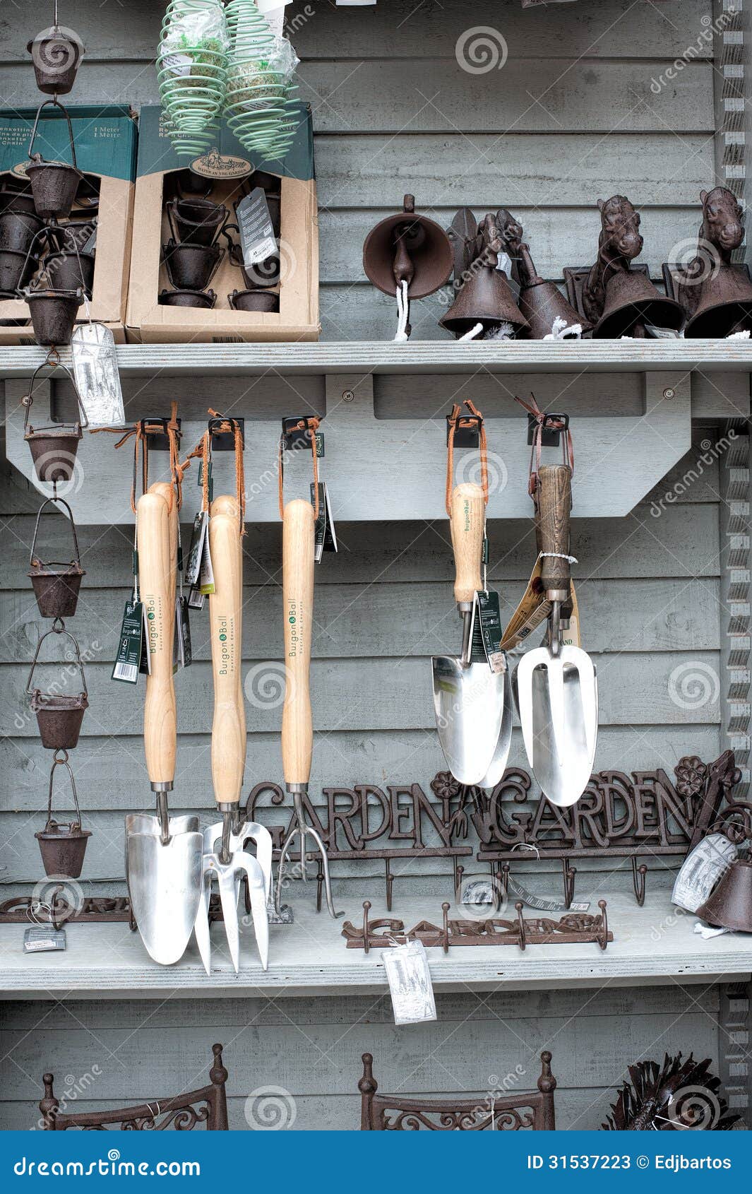 Garden tools editorial stock photo. Image of retail, metal 31537223