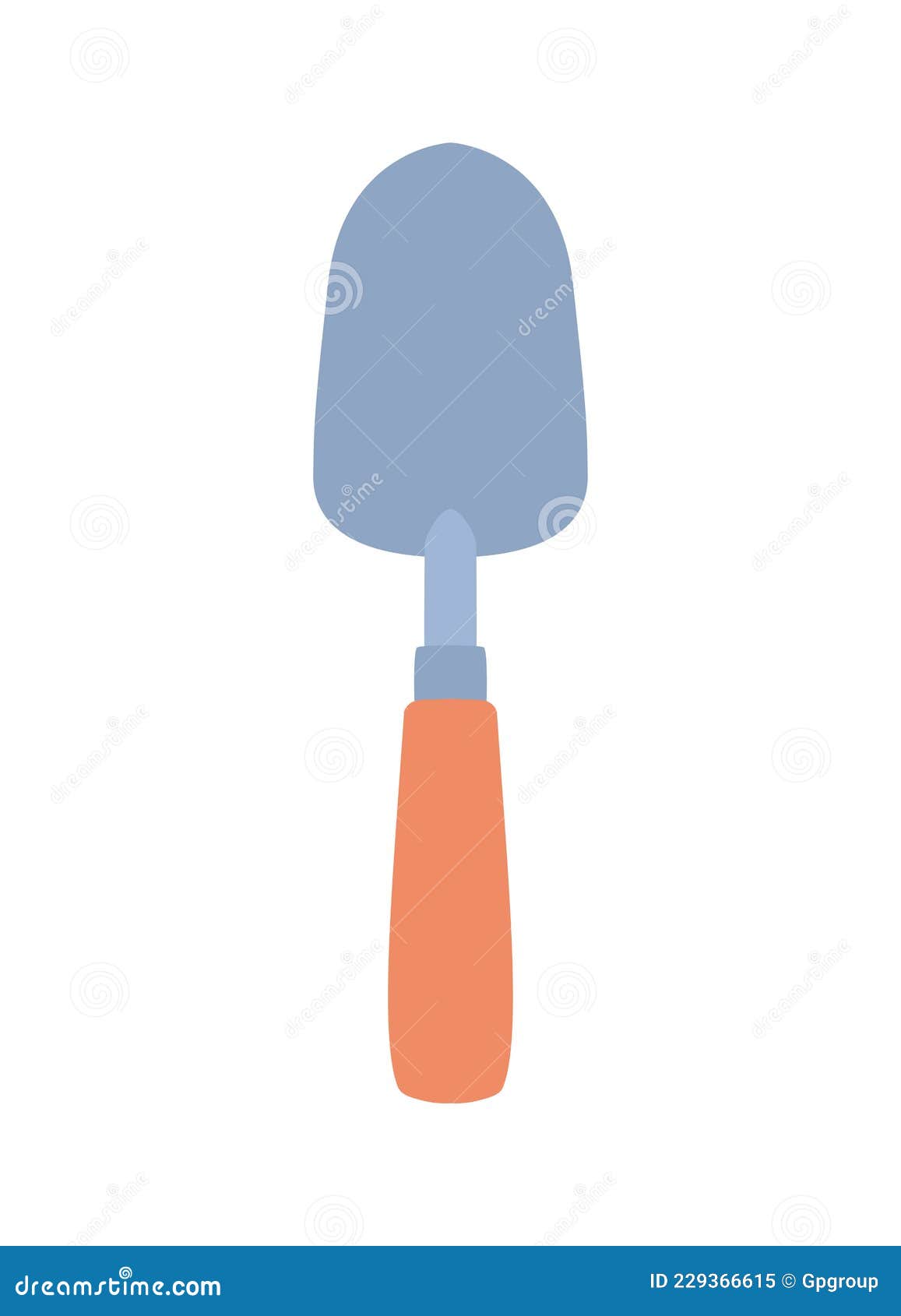 Garden trowel design stock illustration. Illustration of isolated
