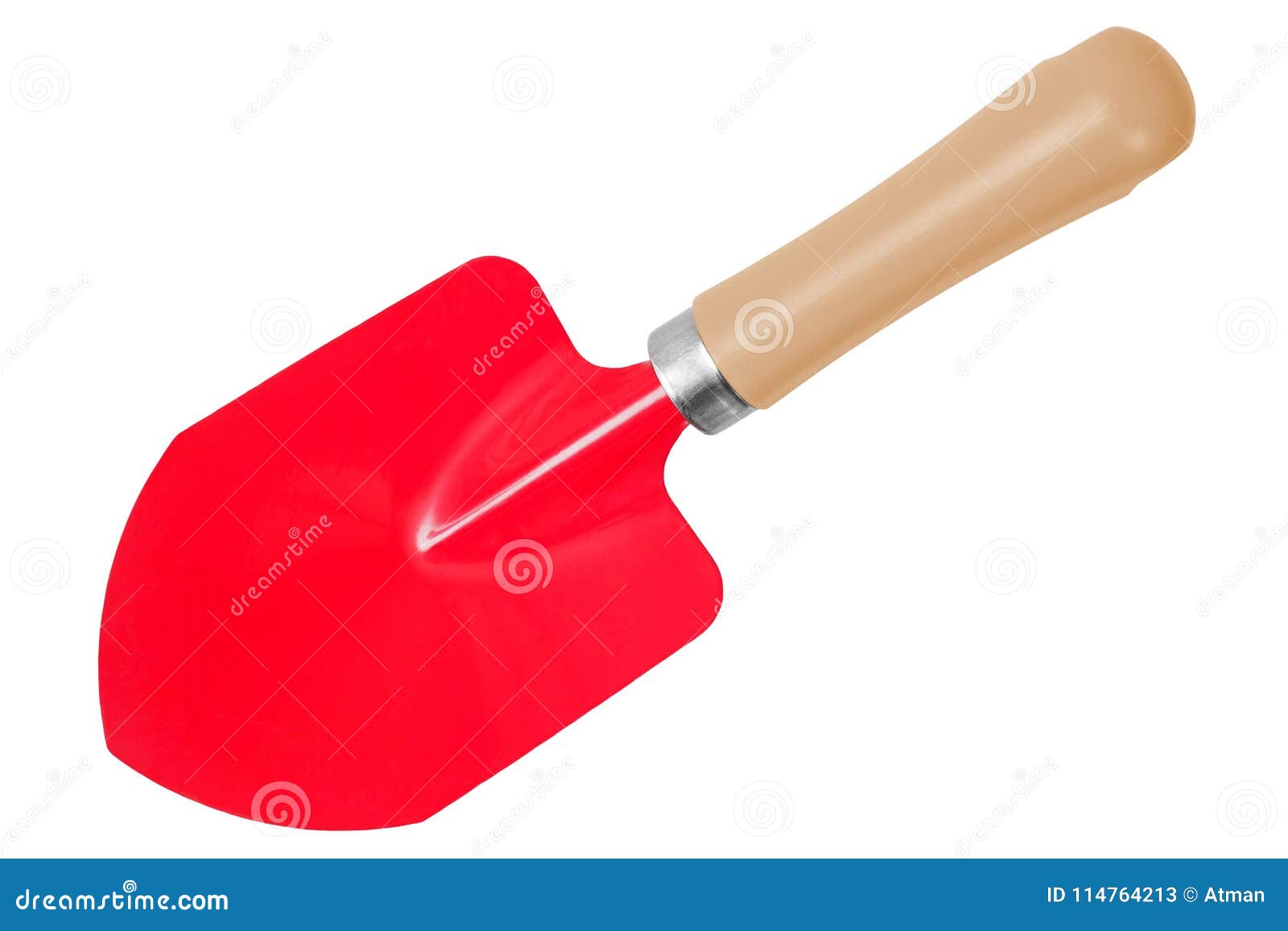 Garden trowel on white stock image. Image of digging 114764213