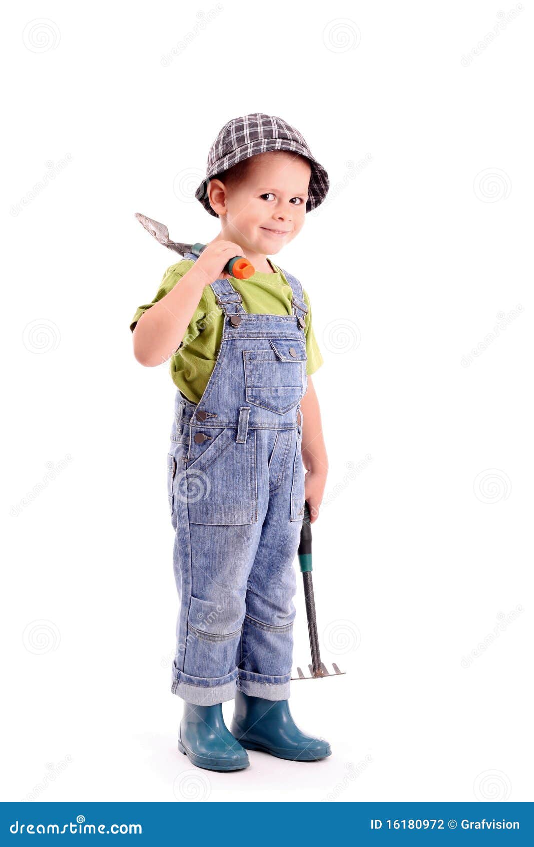 Gardener boy stock photo. Image of spring, plant, green 16180972