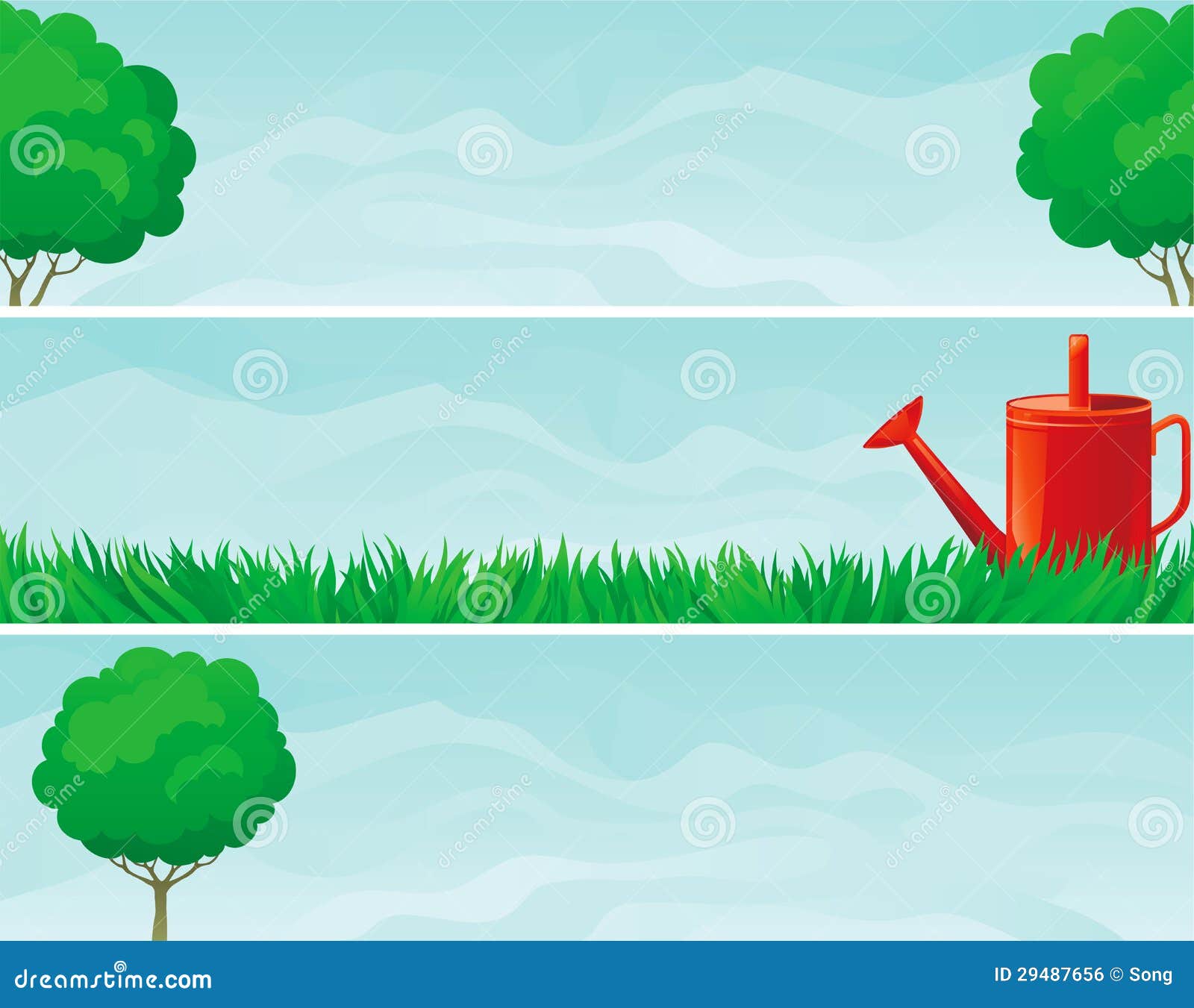 Gardening banners stock vector. Illustration of equipment 29487656