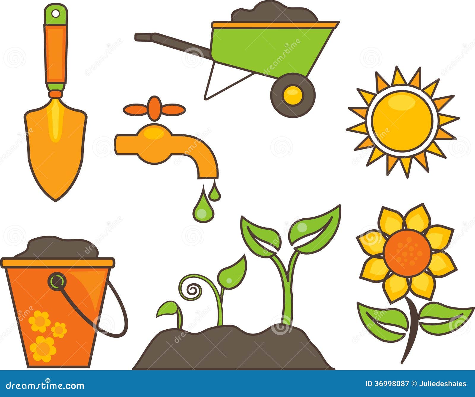 Gardening Equipment Illustration Stock Vector - Image: 36998087