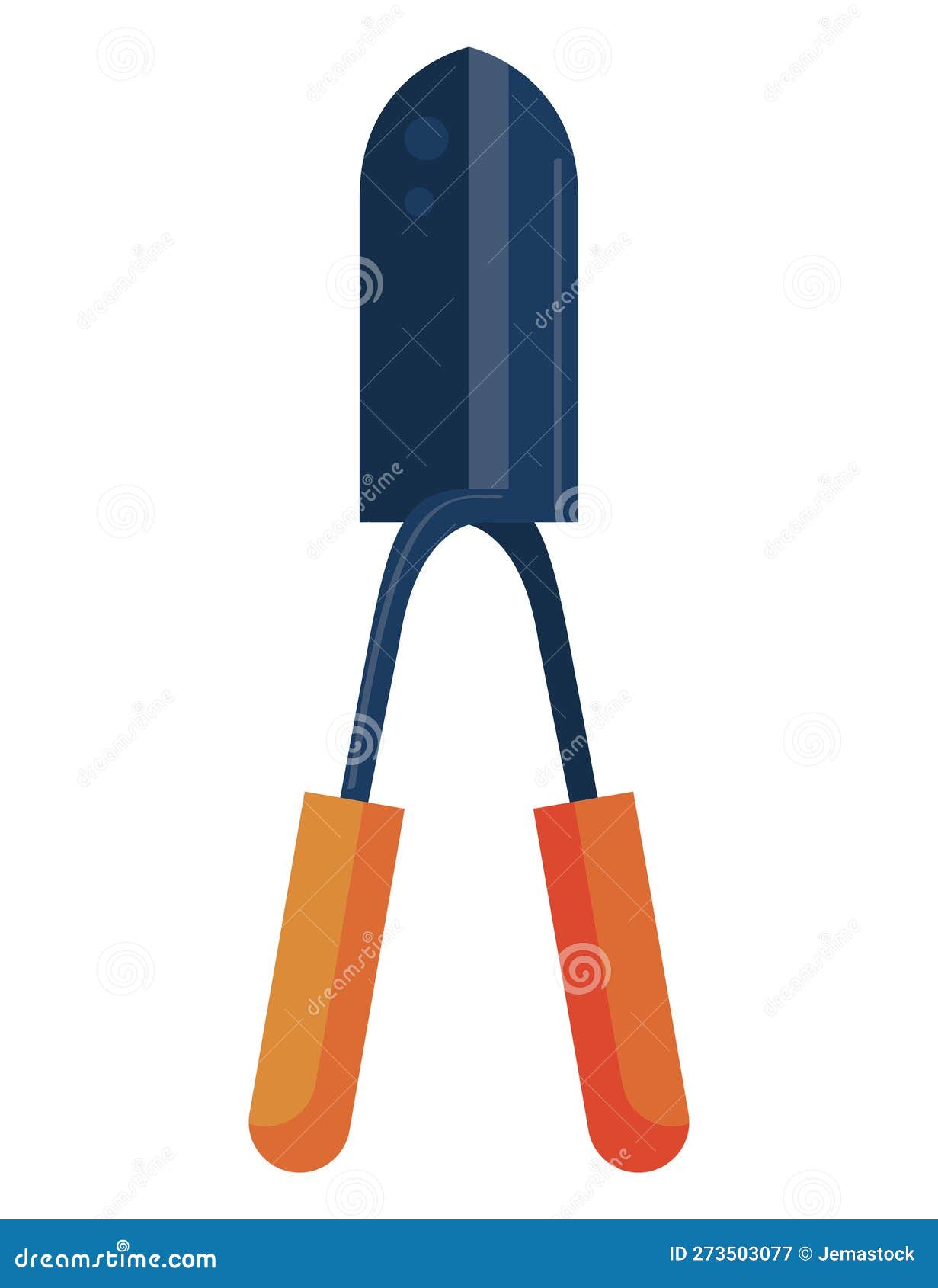 Gardening scissors tool stock vector. Illustration of horticulture