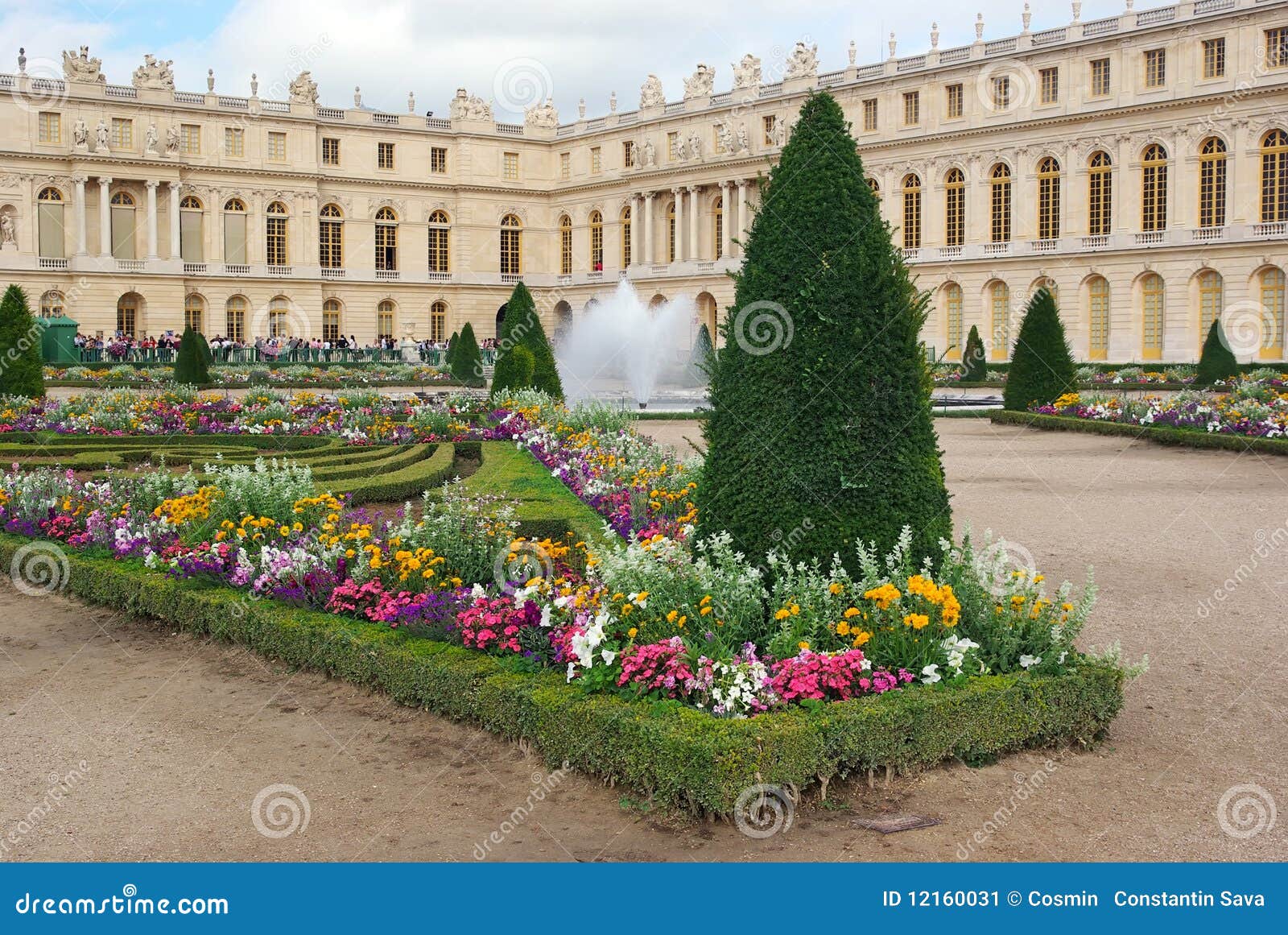 Gardens at Palace of Versailles Stock Image Image of floral, flowers