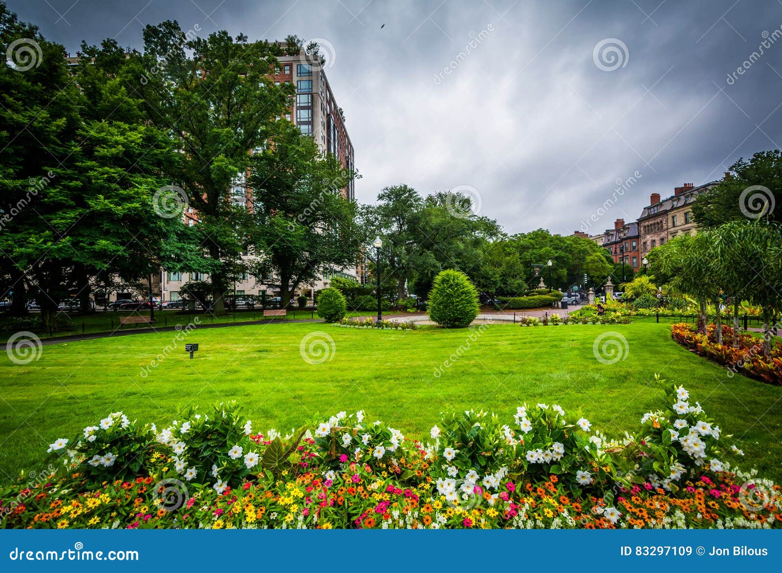 Gardens at the Public Garden, in Boston, Massachusetts. Stock Image Image of outdoors, travel