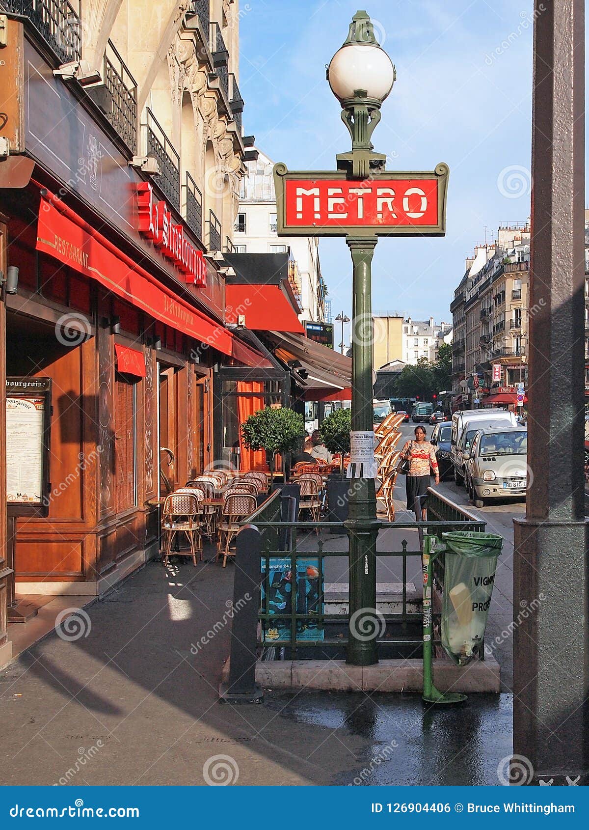 Gare De L ` Est-Metro-Bahnstation, Paris Frankreich Redaktionelles Foto