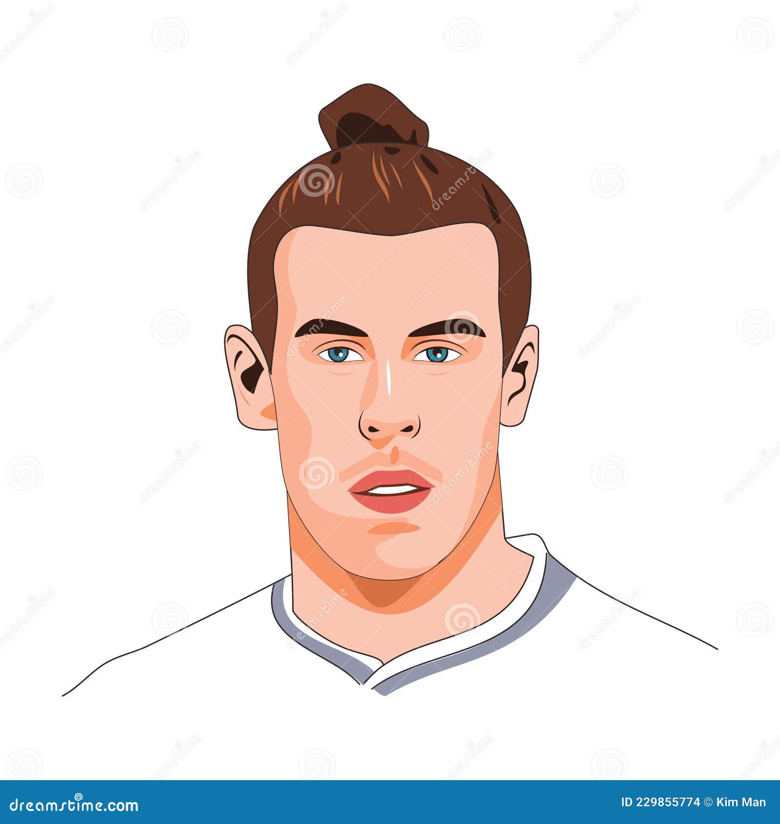 Gareth Bale Sketch Illustration, Isolated Style Editorial Stock Image ...