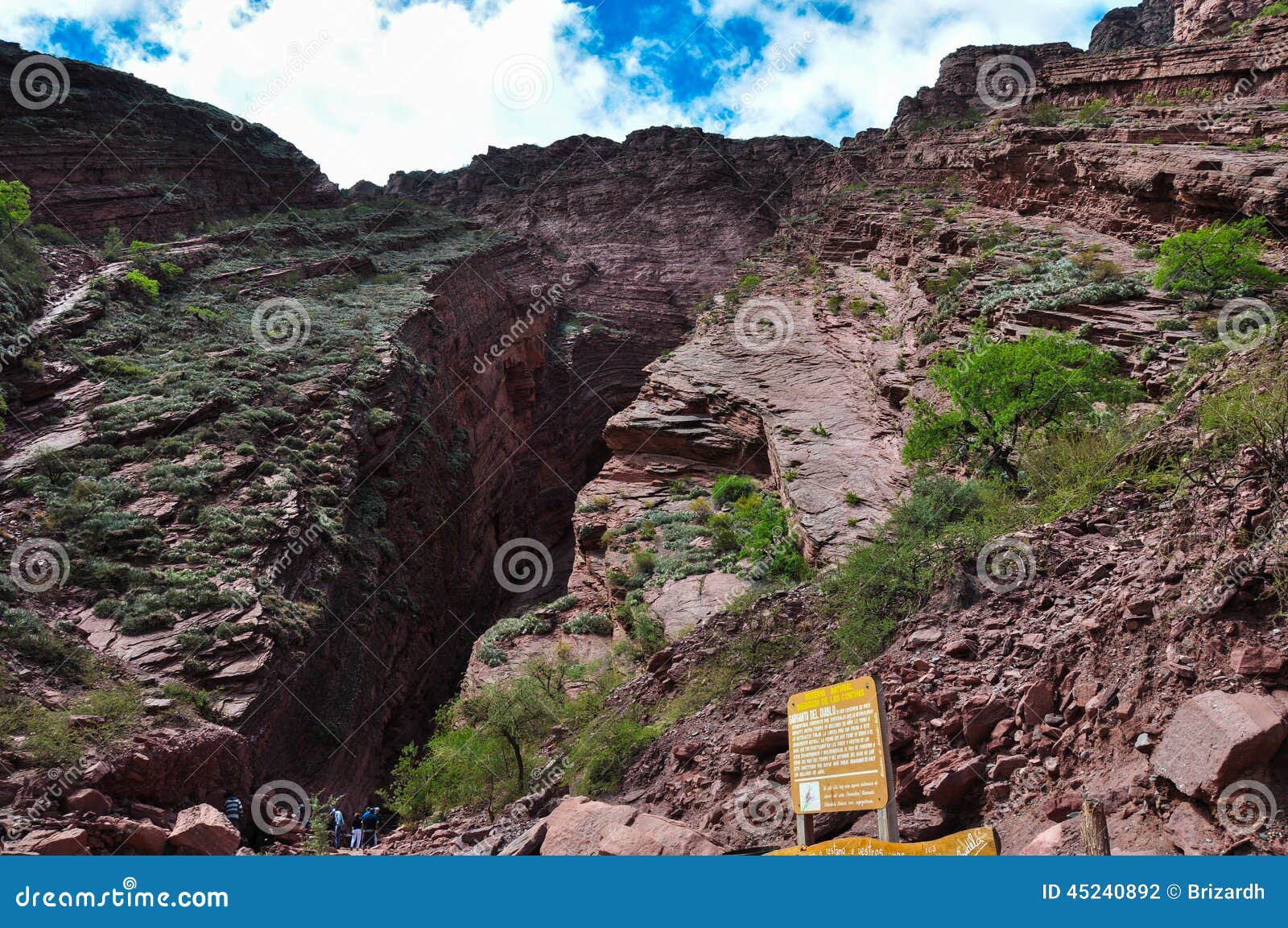 garganta del diablo rock formation in north argentina