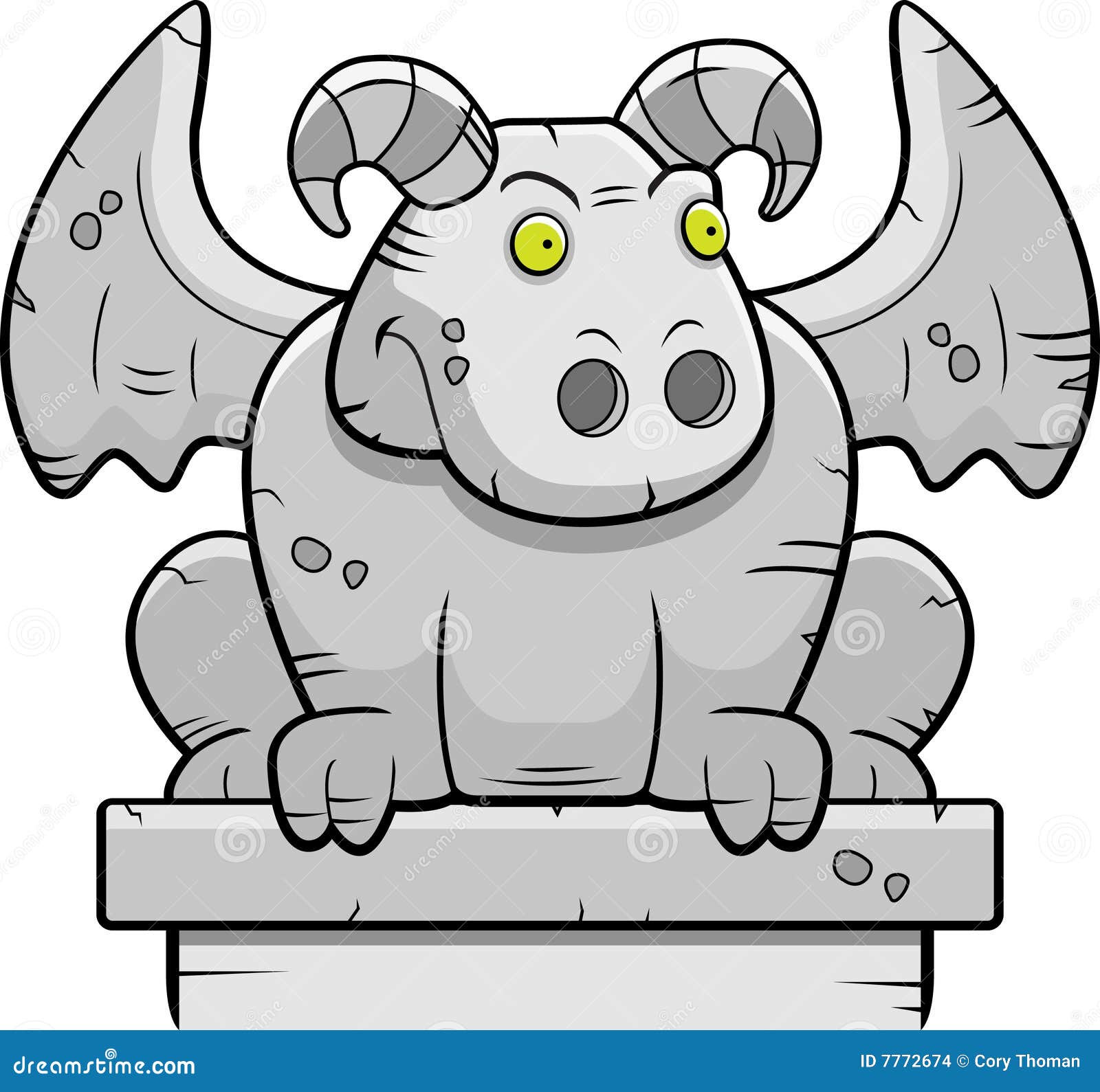 Gargouille illustration de vecteur. Illustration du monstre - 7772674