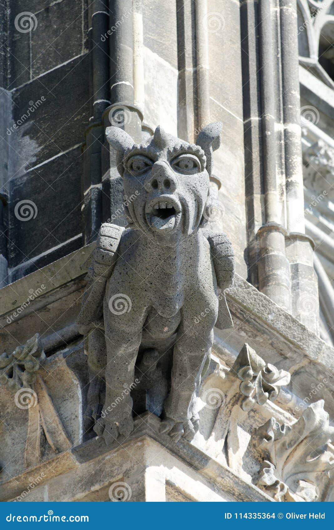 Gargoyle at Cologne Cathedral, Germany Stock Photo Image of acid