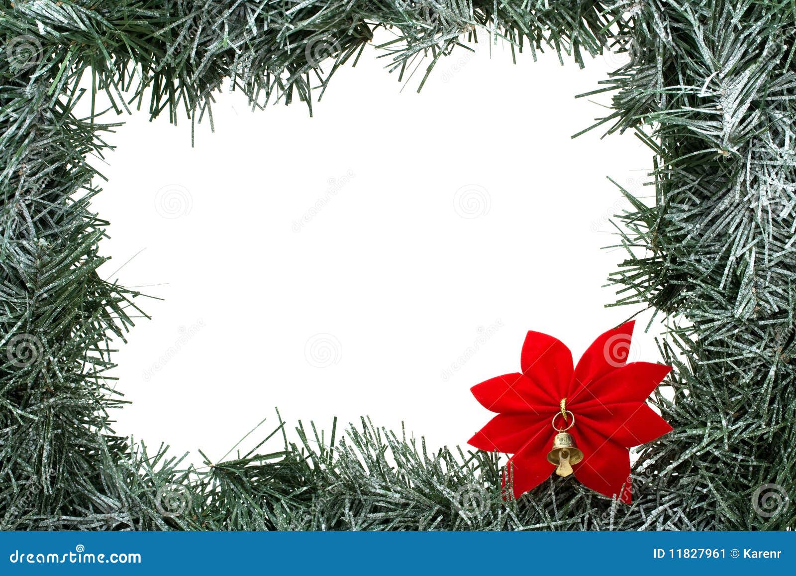 Garland Border stock image. Image of green, white, december 11827961