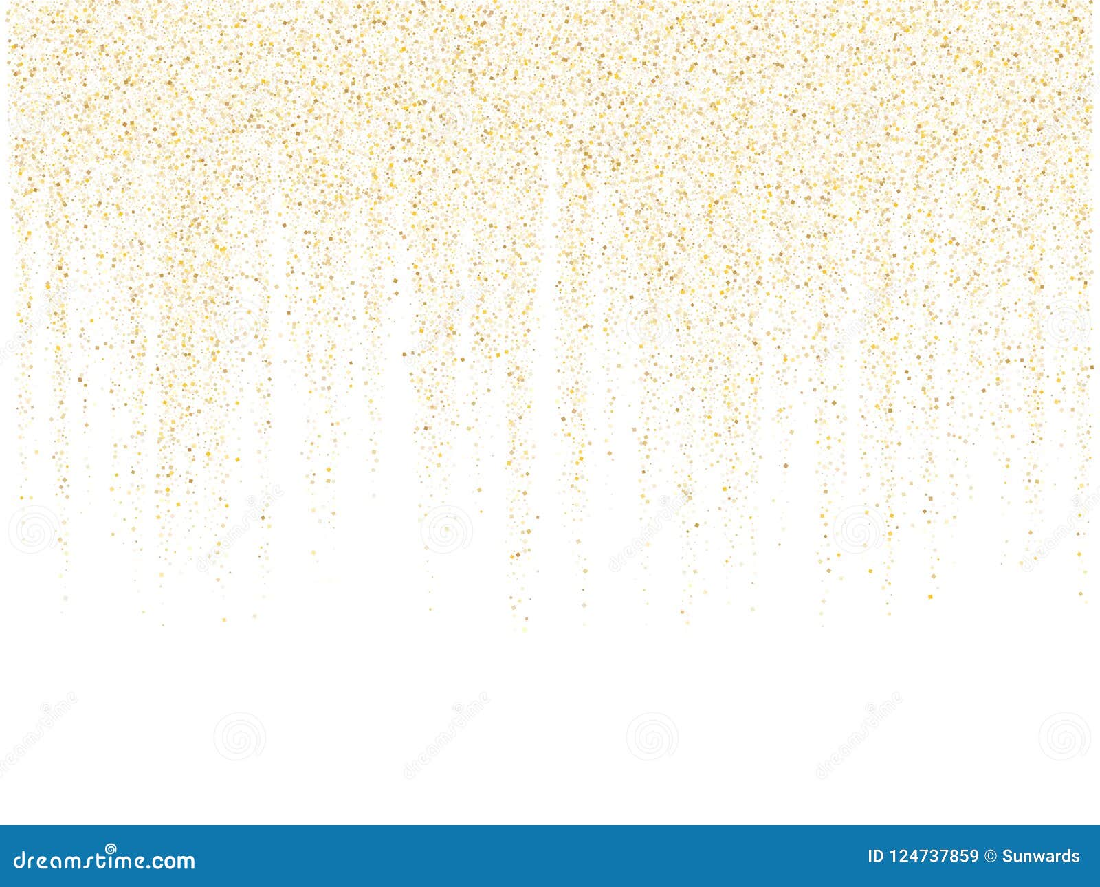 Download Garland Border Gold Glitter Vector Background Illustration Stock Vector Illustration of hanging