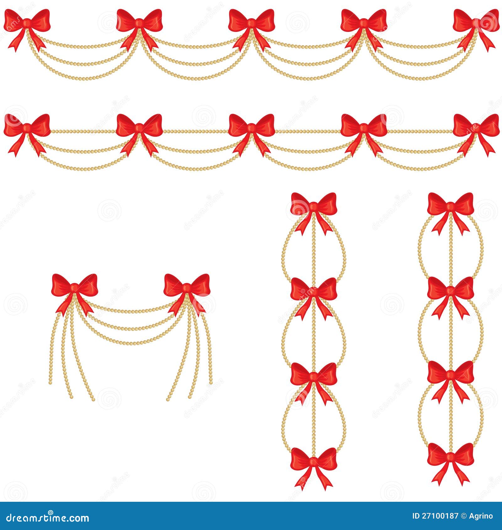 Garlands stock vector. Illustration of horizontal, chaplet 27100187