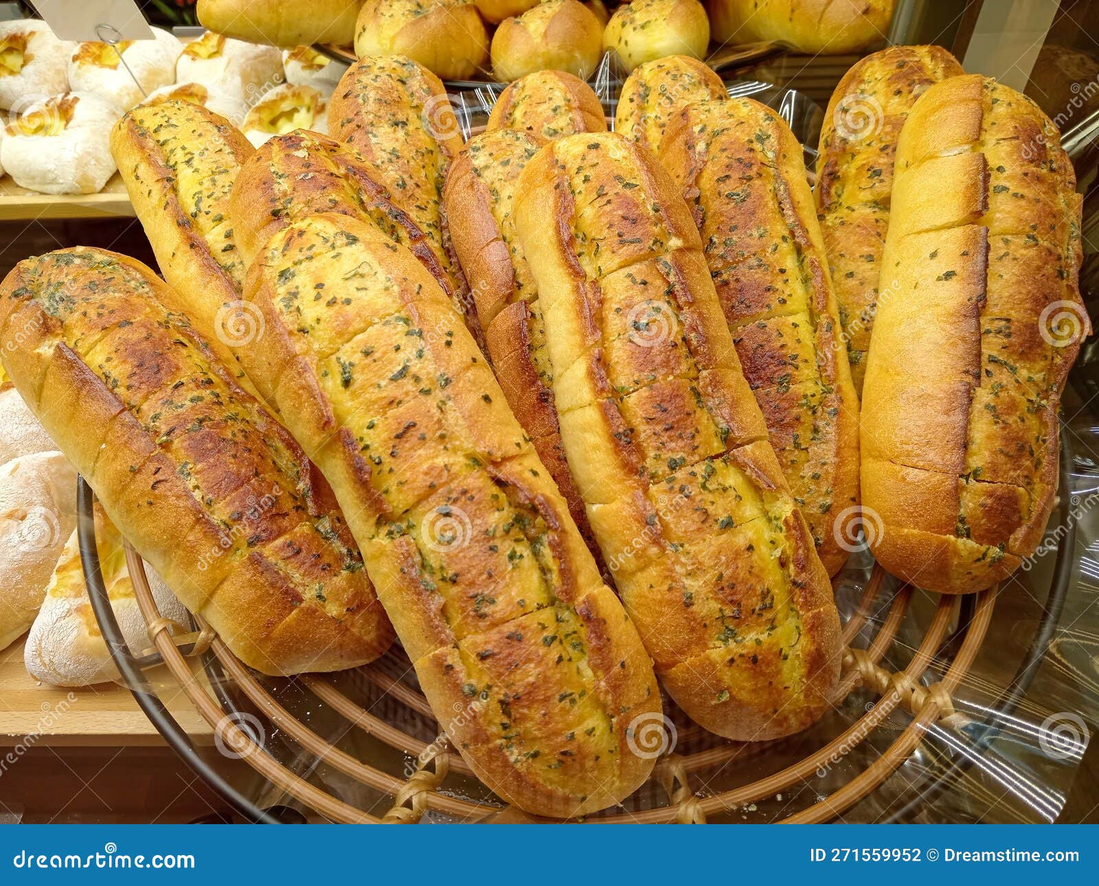 Garlic Bread Bakery stock photo. Image of cuisine, wheat 271559952