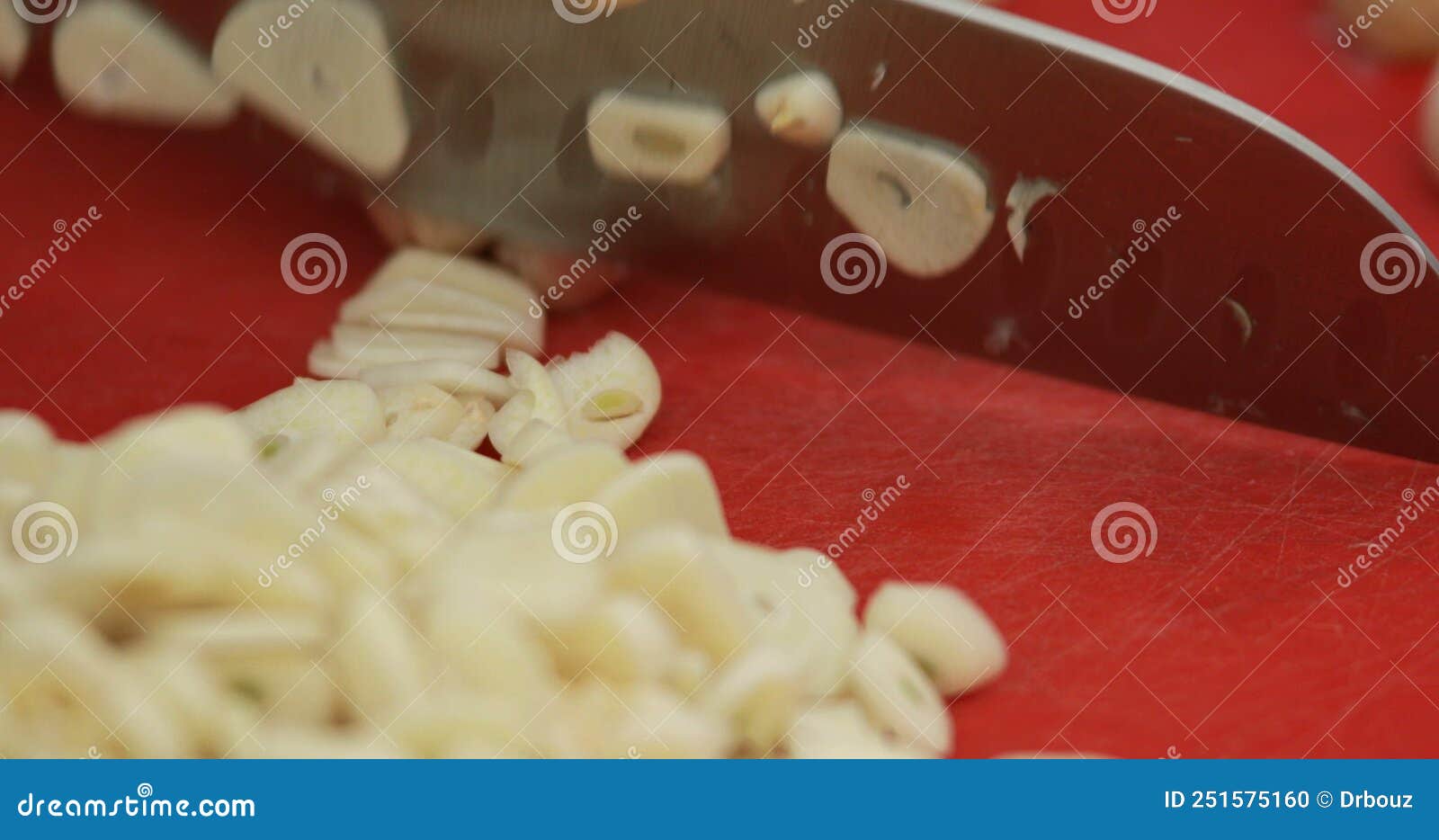 Garlic Cloves Finely Chopped, Close Up Stock Footage Video of people