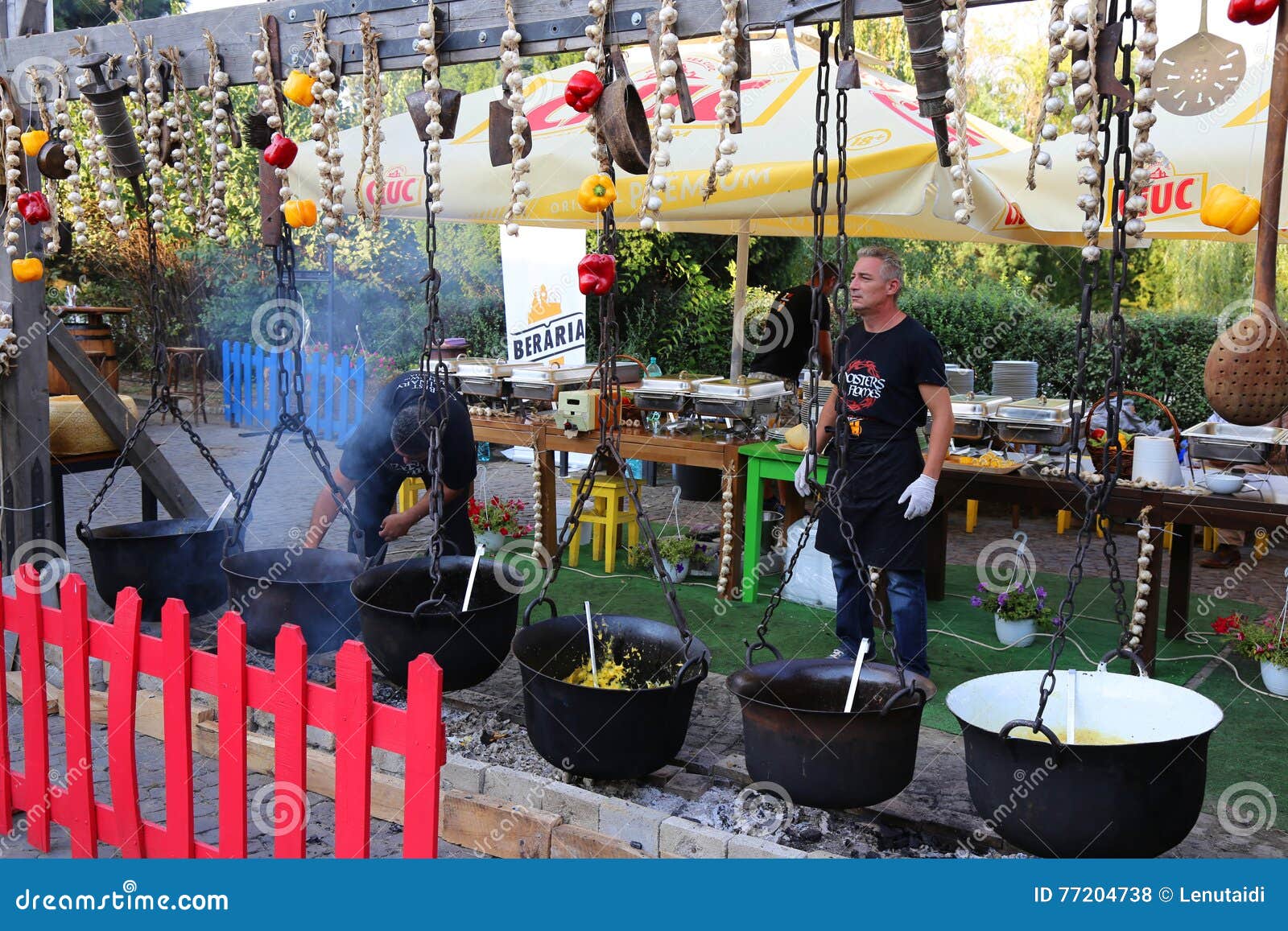 Garlic festival editorial stock photo. Image of meal 77204738