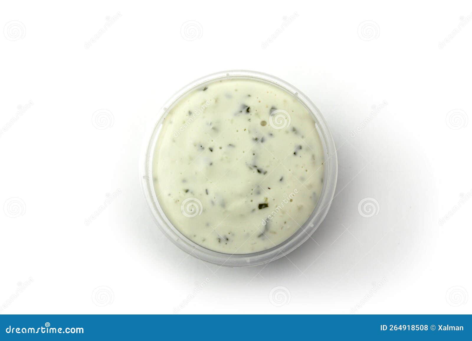 White mayonnaise dipping sauce in plastic container. Shallow depth of field  Stock Photo - Alamy