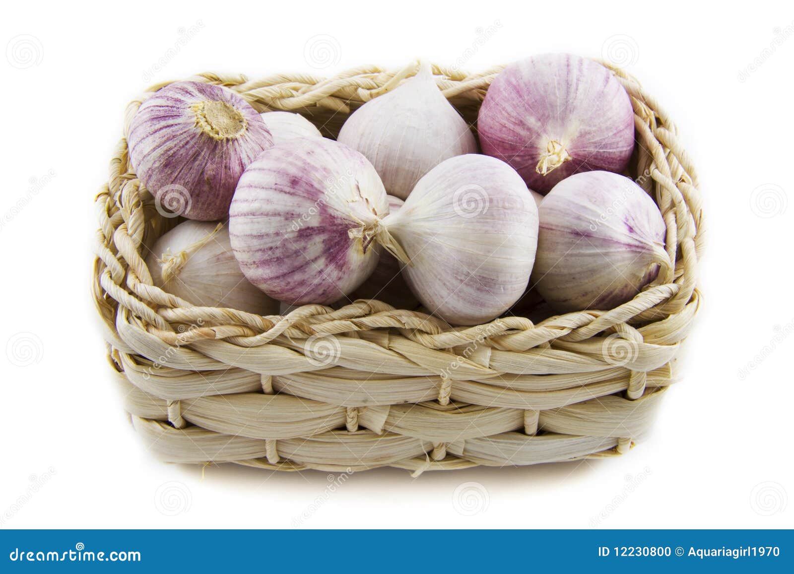 Garlic onion basket stock photo. Image of diet, gourmet 12230800