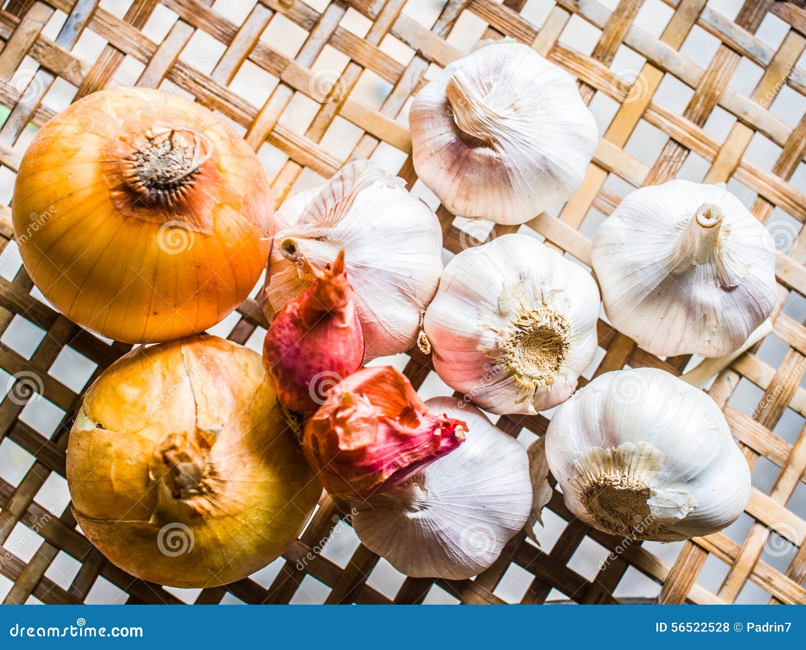 Garlic and Onion stock photo. Image of food, culinary 56522528