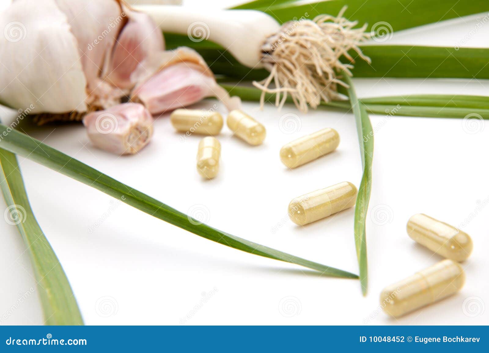 Garlic pills stock photo. Image of medicine, cholesterol 10048452