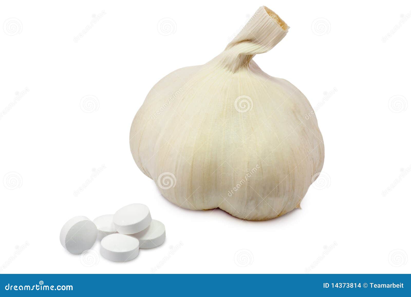 Garlic pills stock photo. Image of healthy, medicine 14373814