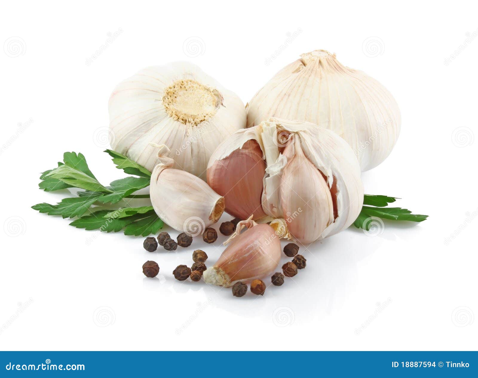 Garlic with spice stock photo. Image of cooking, healthy 18887594