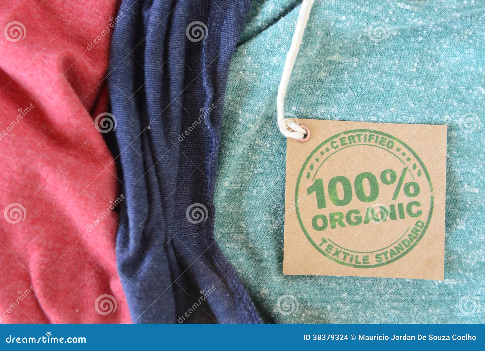 garment with certified organic fabric label.
